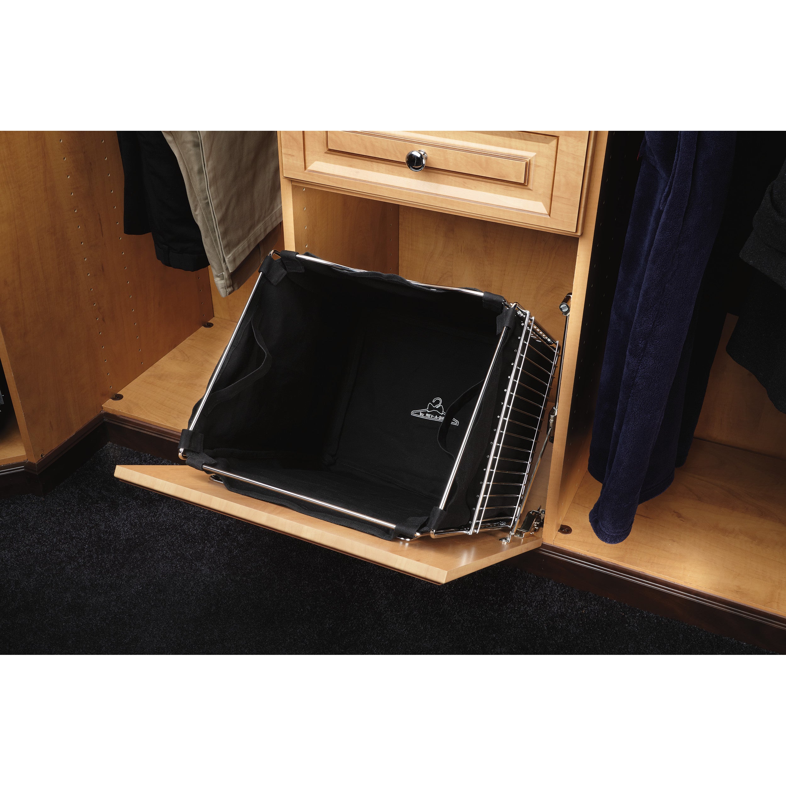 21 in Single cloth Insert for Tilt Out Hamper Black  19.44 in (494 mm) W x 19.06 in (484 mm) D x 19.06 in (484 mm) H