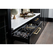 Black Velvet Ring Organizer Black  11.63 in (295 mm) W x 4.25 in (108 mm) D x 1.25 in (32 mm) H