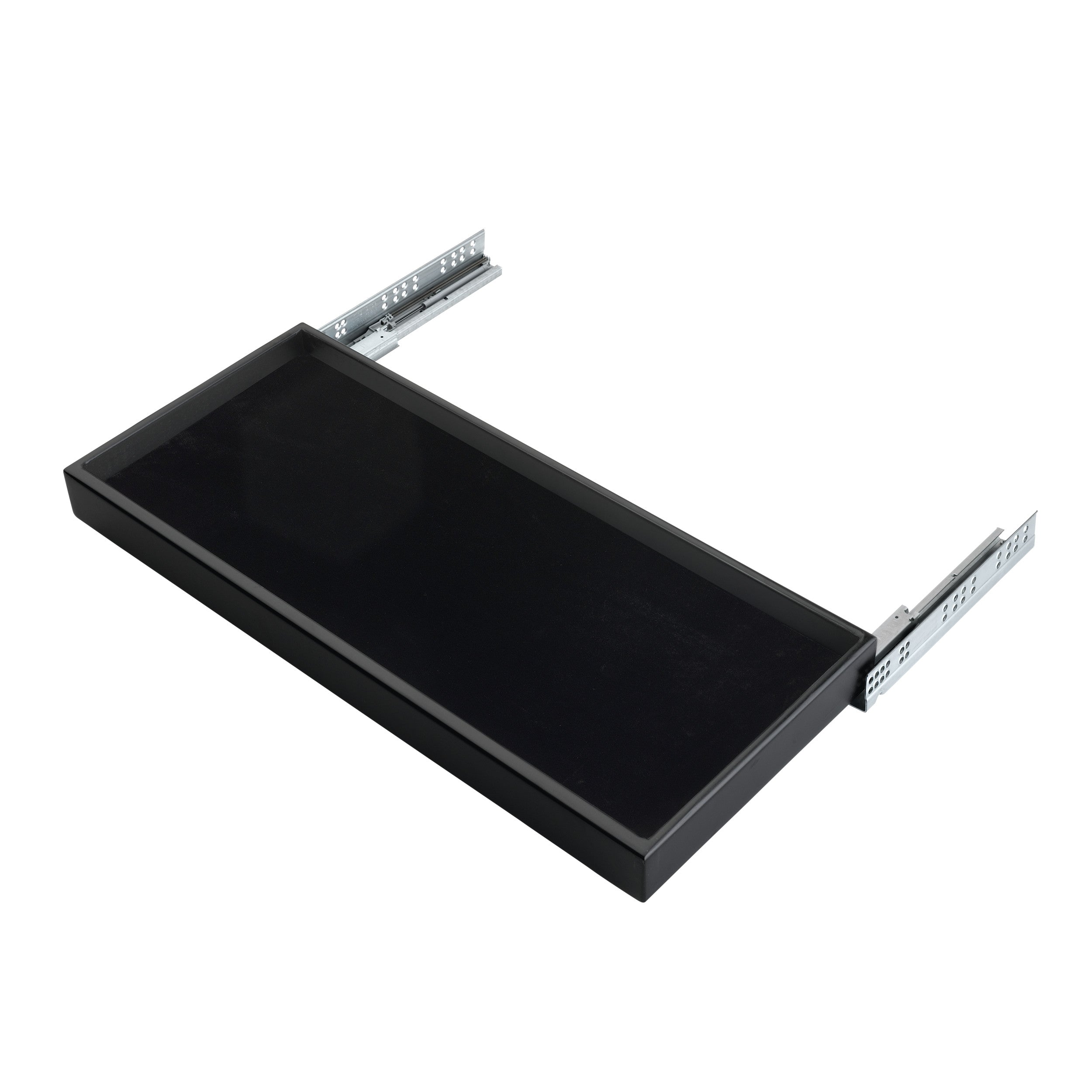 24 in Black Medium Undermount Jewelry Drawer Black  24 in (610 mm) W x 14 in (356 mm) D x 3.13 in (80 mm) H