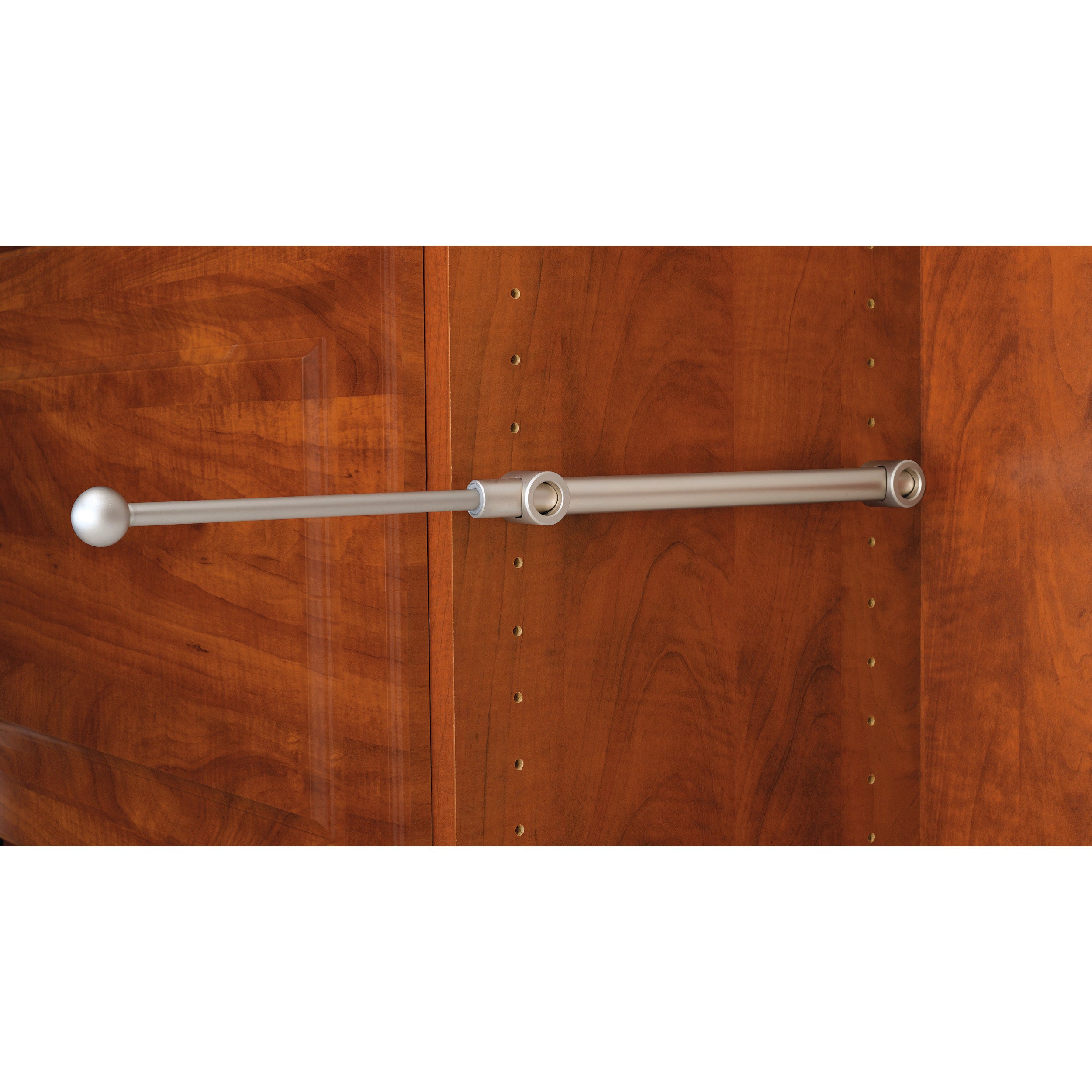 14 in Satin Nickel Designer Valet Rod Satin Nickel  1.25 in (32 mm) W x 13.88 in (353 mm) D x 1.13 in (29 mm) H