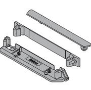 SERVO-DRIVE bracket profile adapter vertical, bottom/back + cover cap+R7037 dust gray