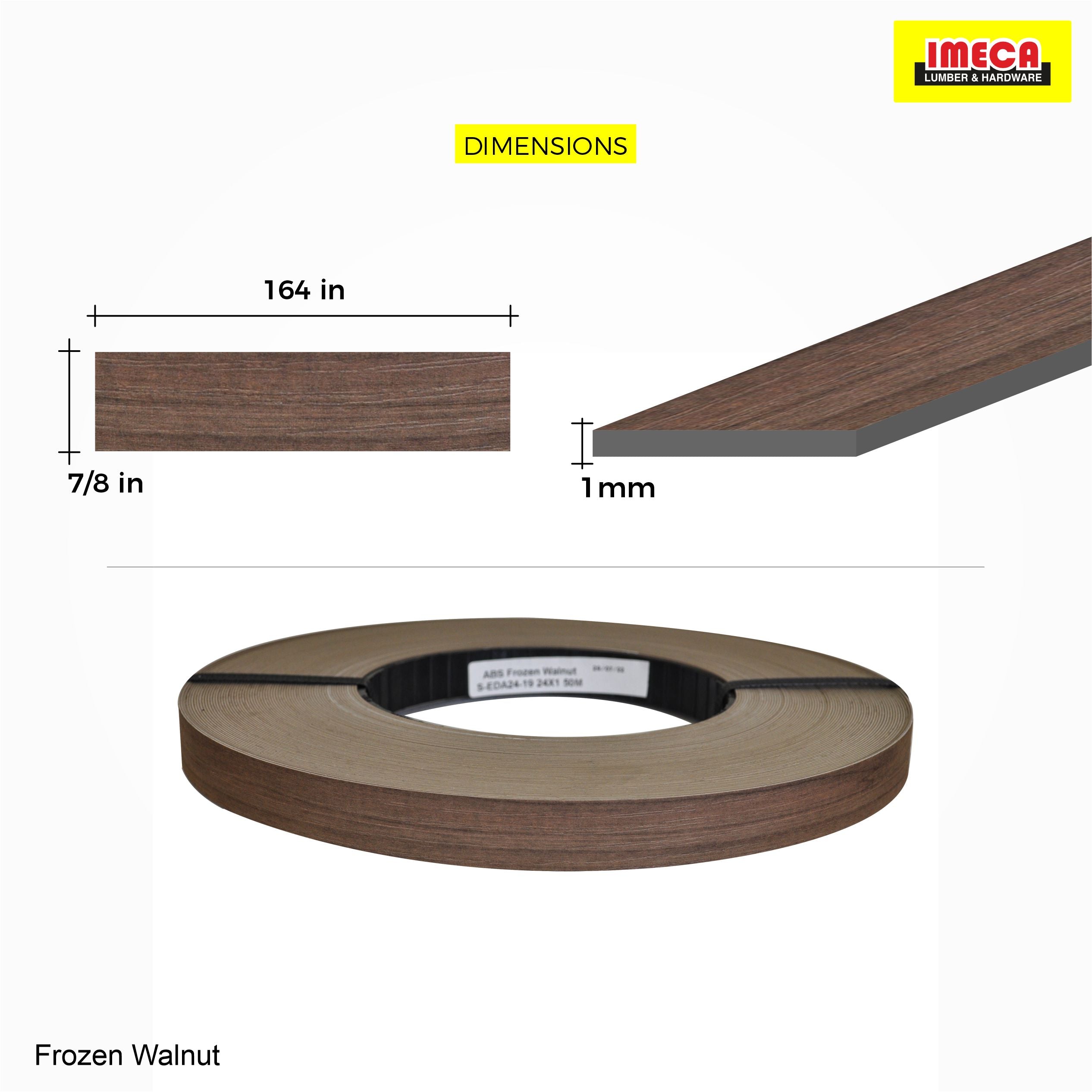EDGE BANDING FROZEN WALNUT EB 7/8"X164"X1MM
