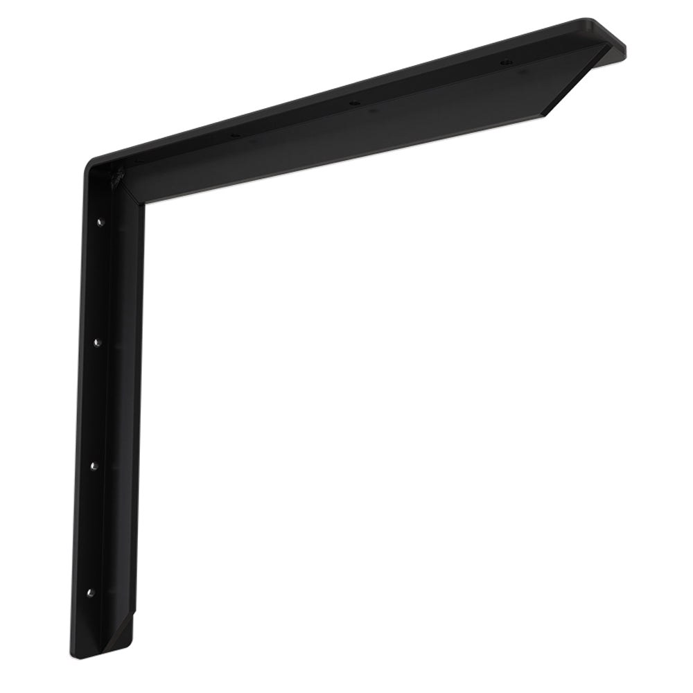 Rivera Bench Support Bracket - 16" x 2" x 16" - Black