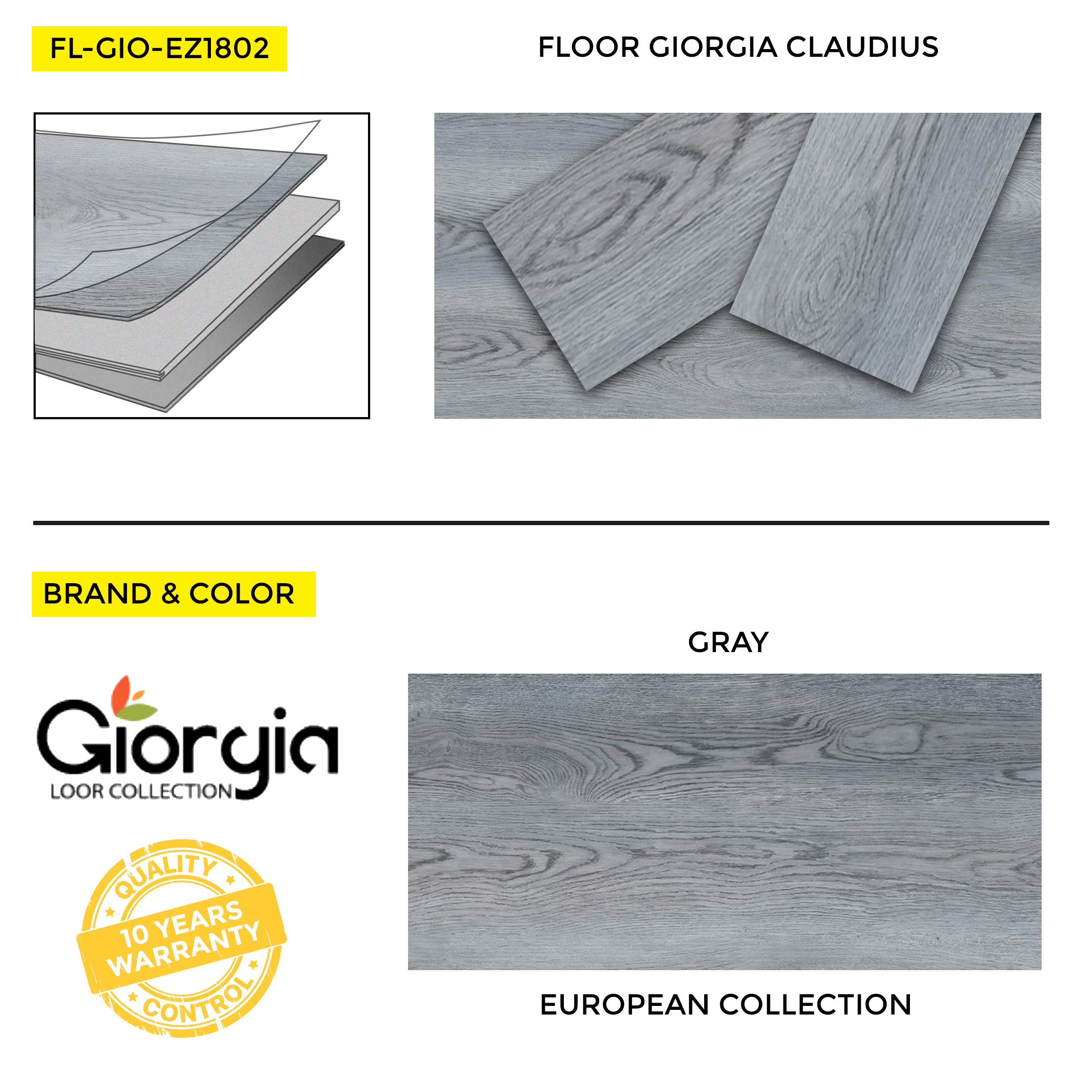 FLOOR GIORGIA CLAUDIUS 7.25"x48"-18.9sqF