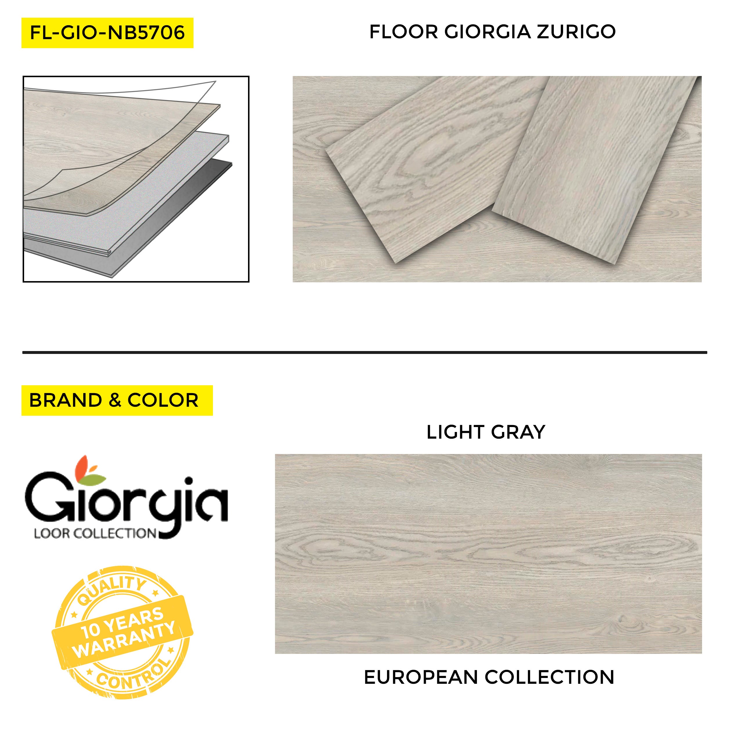 FLOOR GIORGIA ZURIGO 7.25"x48"-18.9sqF/B