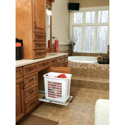 Pullout Hamper White  14.25 in (362 mm) W x 20 in (508 mm) D x 19.38 in (492 mm) H