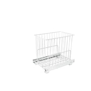 Pull-Out Wire Hamper White  11.88 in (302 mm) W x 18 in (457 mm) D x 14.75 in (375 mm) H