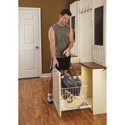 Pullout Wire Hamper Chrome  14.75 in (375 mm) W x 18 in (457 mm) D x 19.38 in (492 mm) H