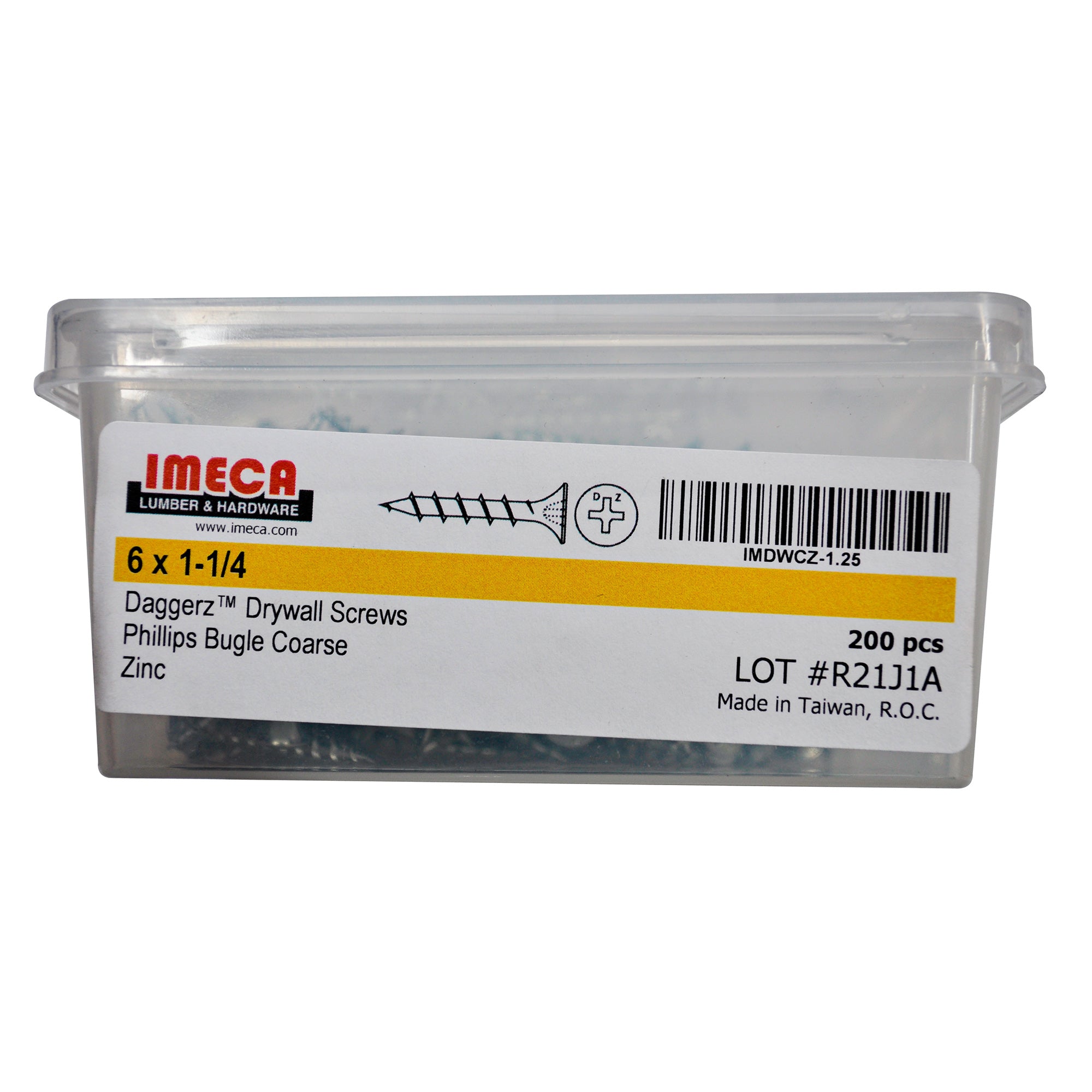 1 1/4" PHILLIPS DRYWALL COARSE ZP 200/BX