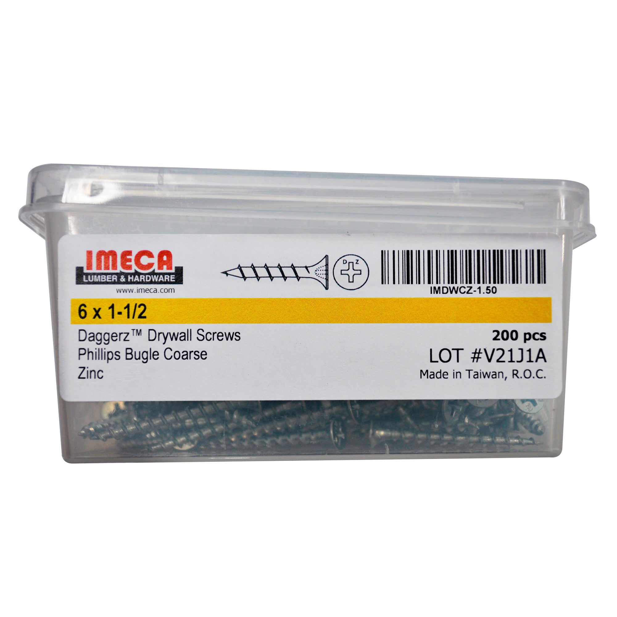 1 1/2" PHILLIPS DRYWALL COARSE ZP 200/BX