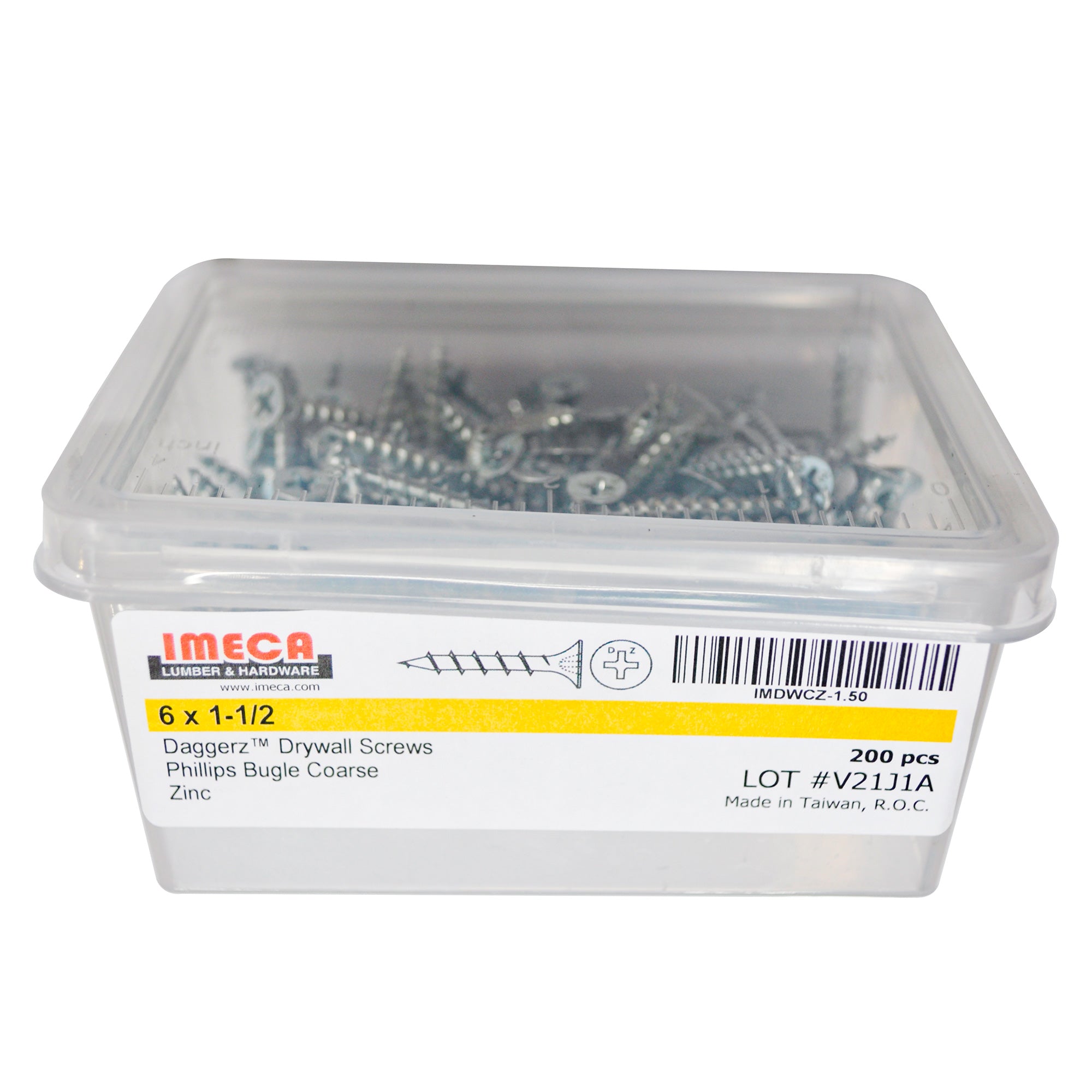 1 1/2" PHILLIPS DRYWALL COARSE ZP 200/BX