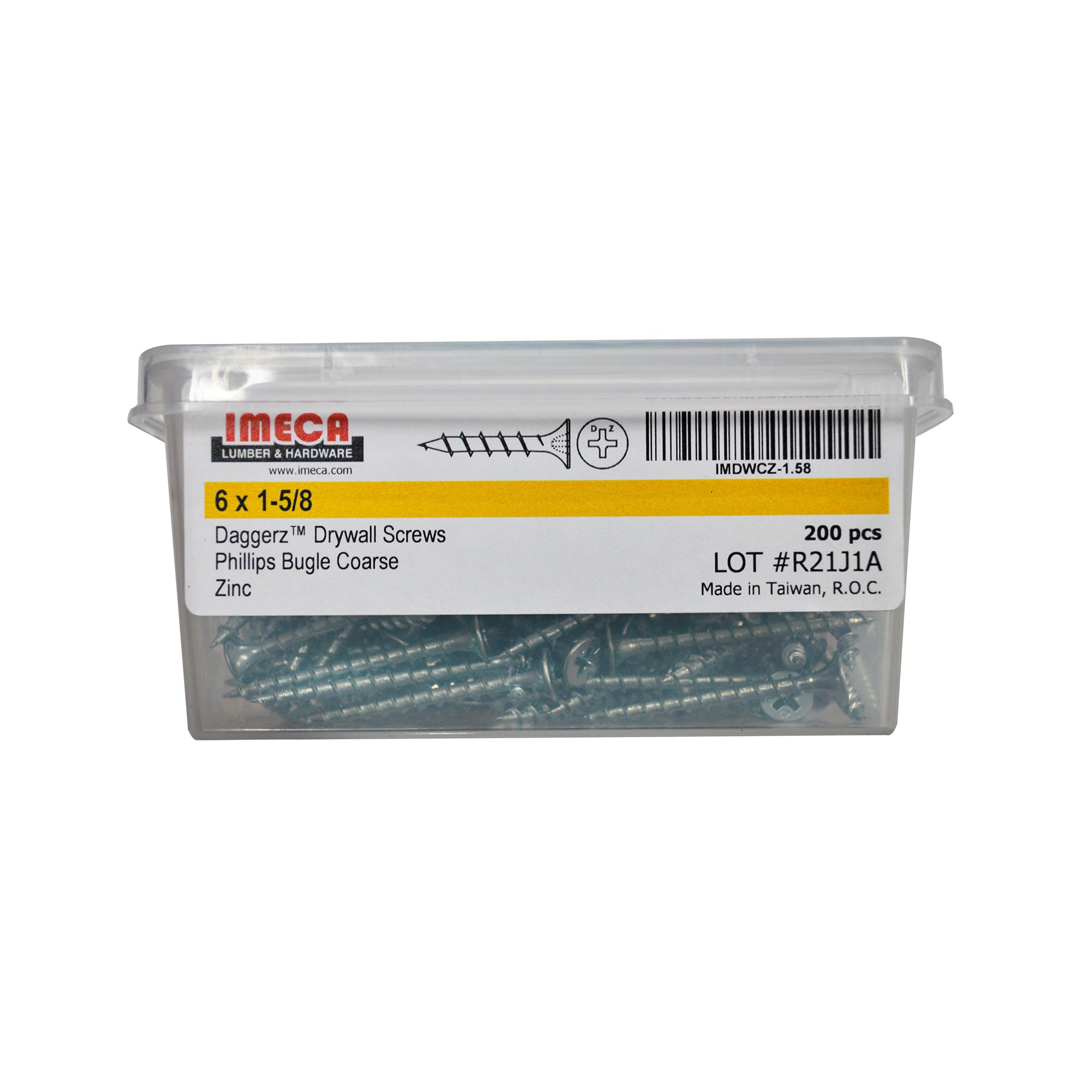 1 5/8" PHILLIPS DRYWALL COARSE ZP 200/BX
