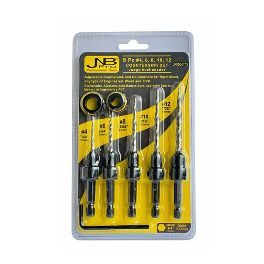 5 PC PRO SET -#4 #6 #8 #10 COUNTERSKIN