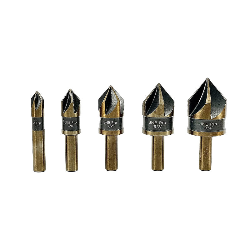 5 PC COUNTERSINK SET FOR METAL