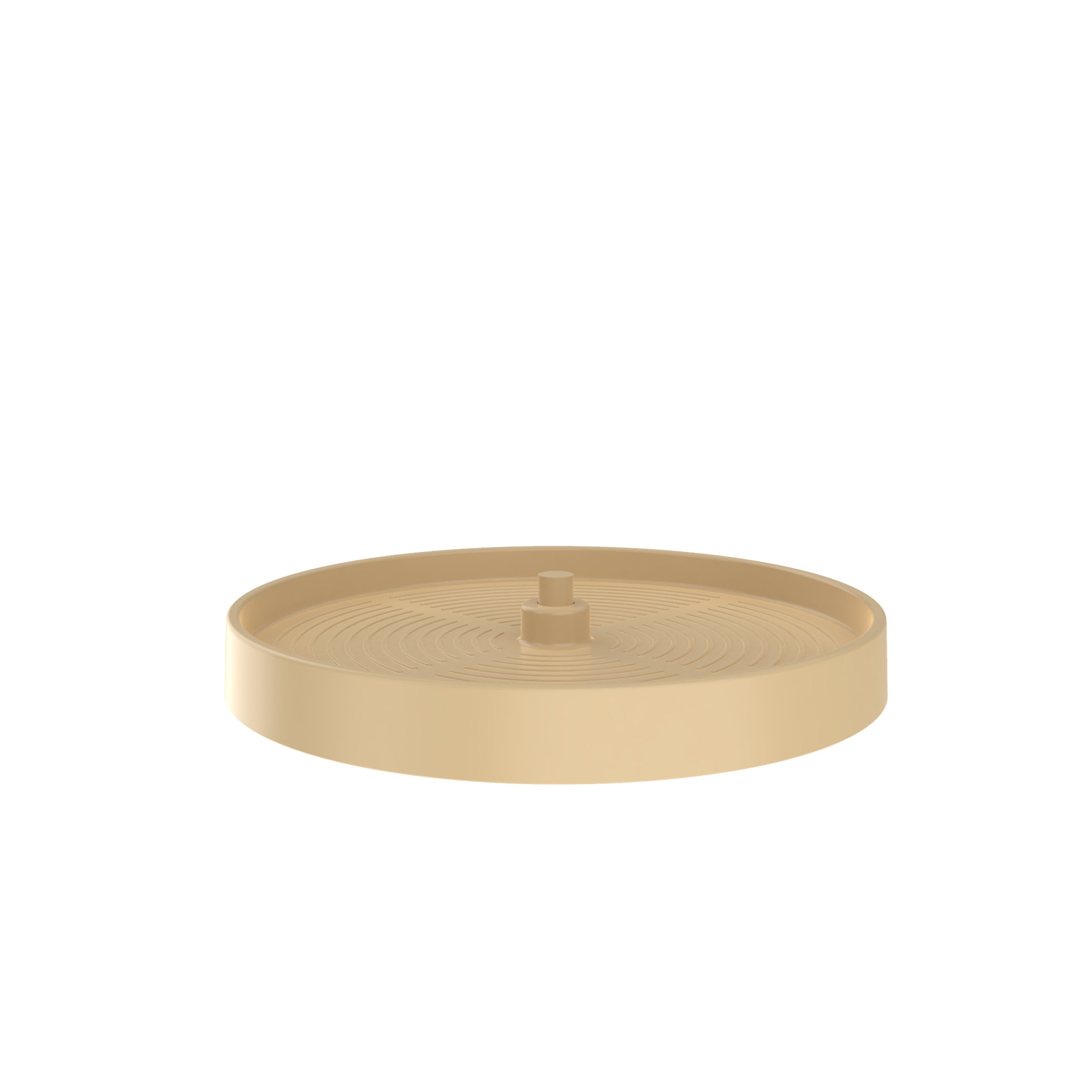 18 in Almond Polymer Full Circle Lazy Susan Almond  18 in (457 mm) W x 18 in (457 mm) D x 4.5 in (114 mm) H