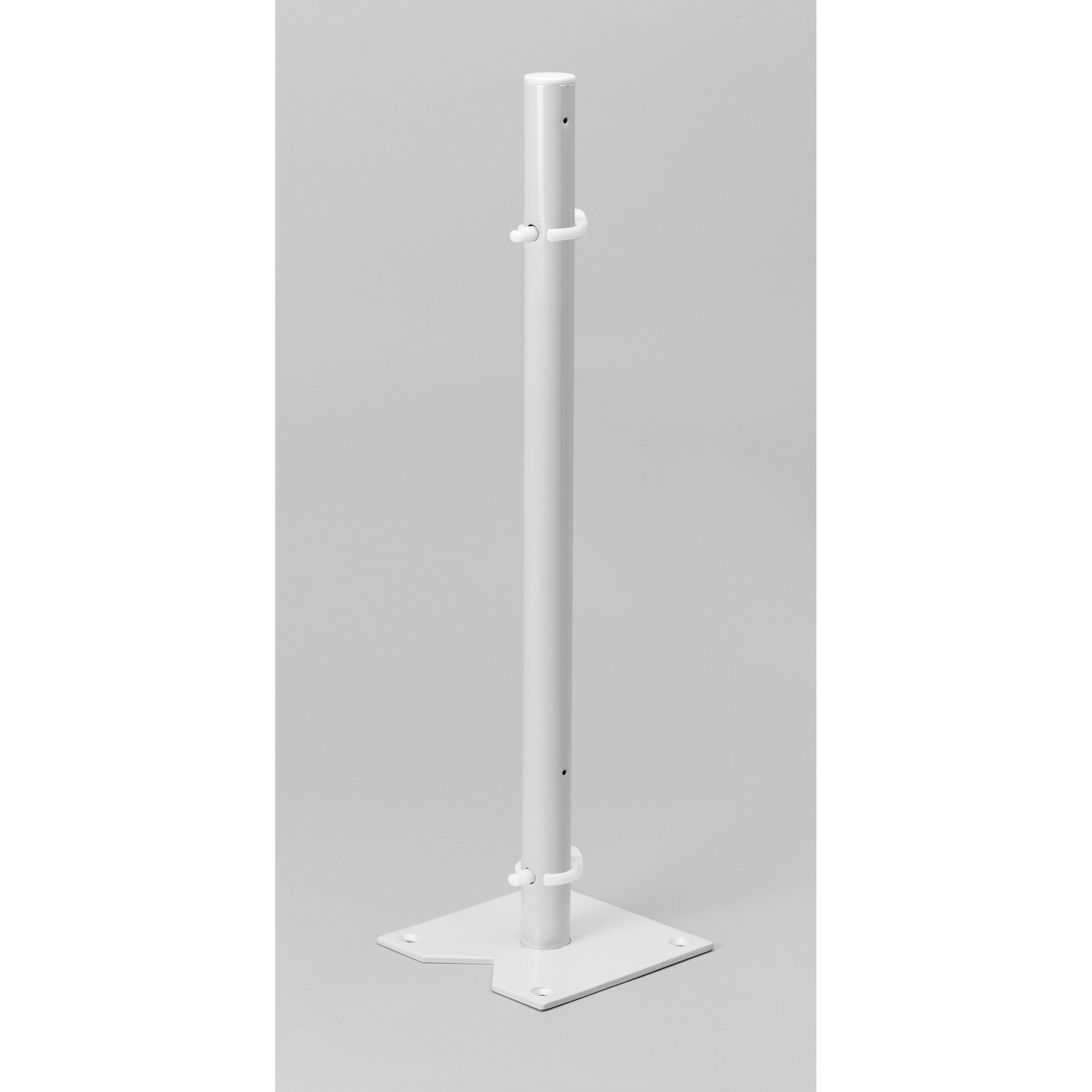 28 in White Polymer Kidney Lazy Susans 2-Shelf White  28 in (711 mm) W x 28 in (711 mm) D x 17.38 in (441 mm) H