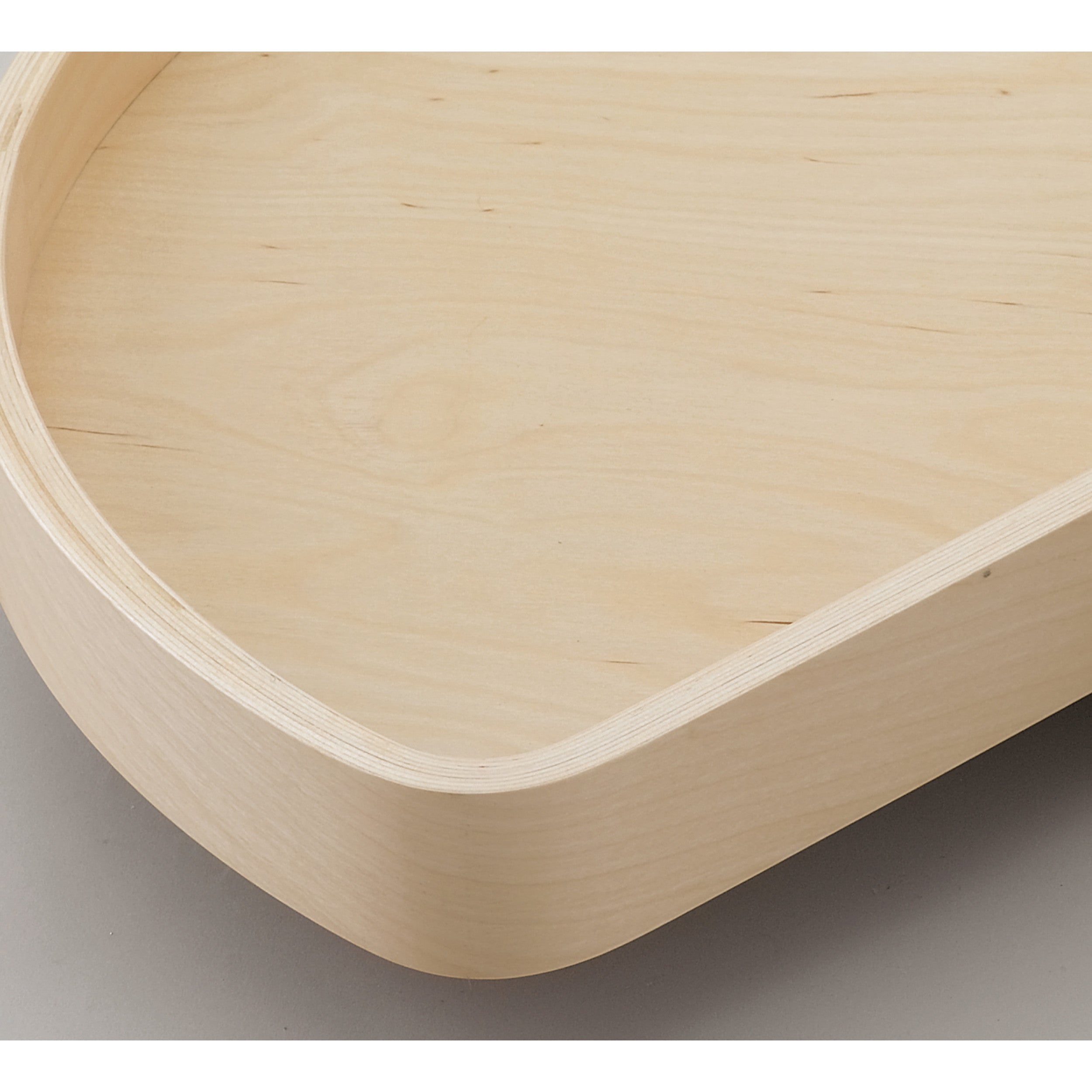 20 in Banded Wood Full Circle Lazy Susan Shelf Only Natural  20 in (508 mm) W x 20 in (508 mm) D x 2 in (51 mm) H