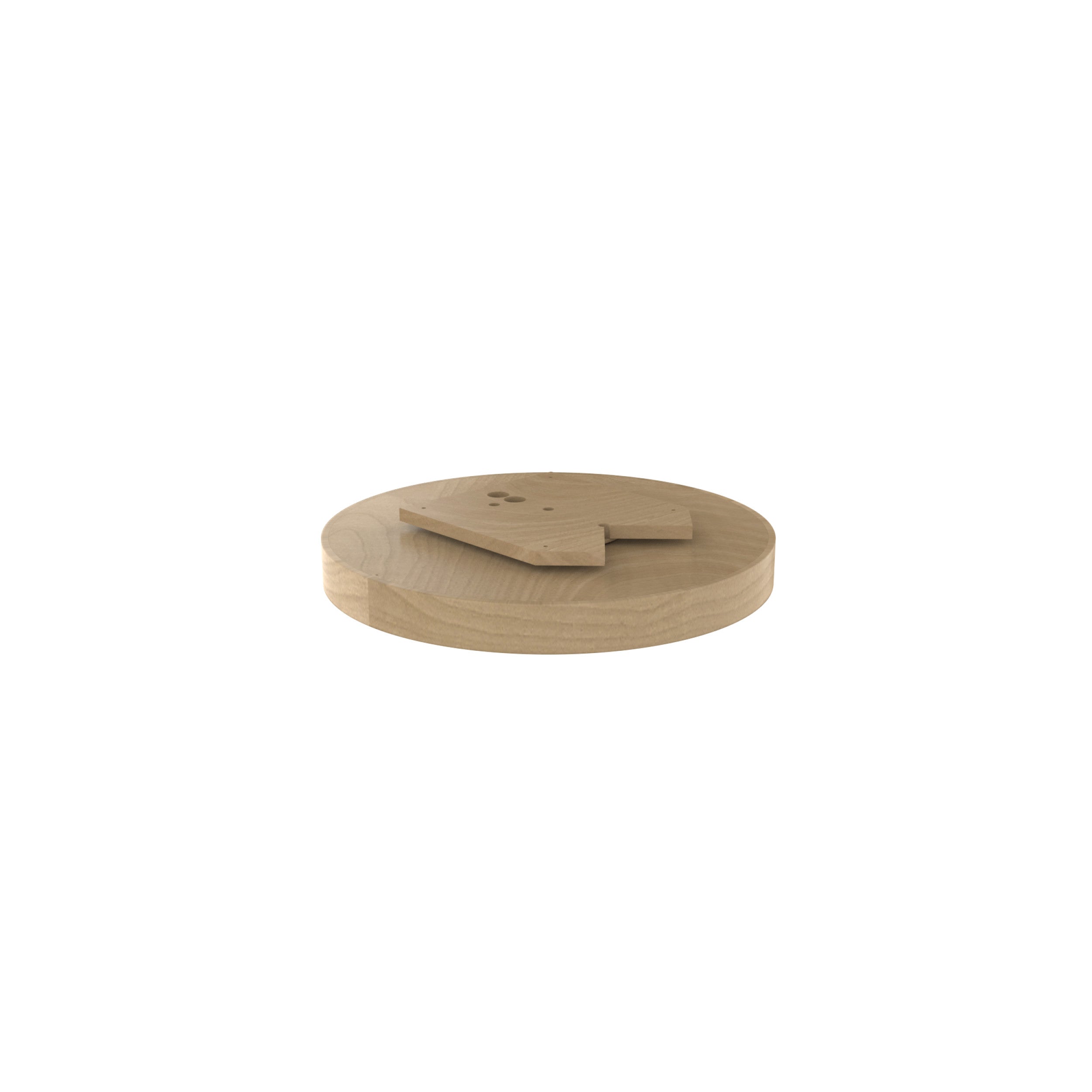20 in Banded Wood Full Circle Lazy Susan w/steel bearing Natural  20 in (508 mm) W x 20 in (508 mm) D x 2.9 in (74 mm) H