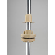 24 in Banded Wood Full Circle Lazy Susans 2-Shelf Natural  24 in (610 mm) W x 24 in (610 mm) D x 26 in (660 mm) H