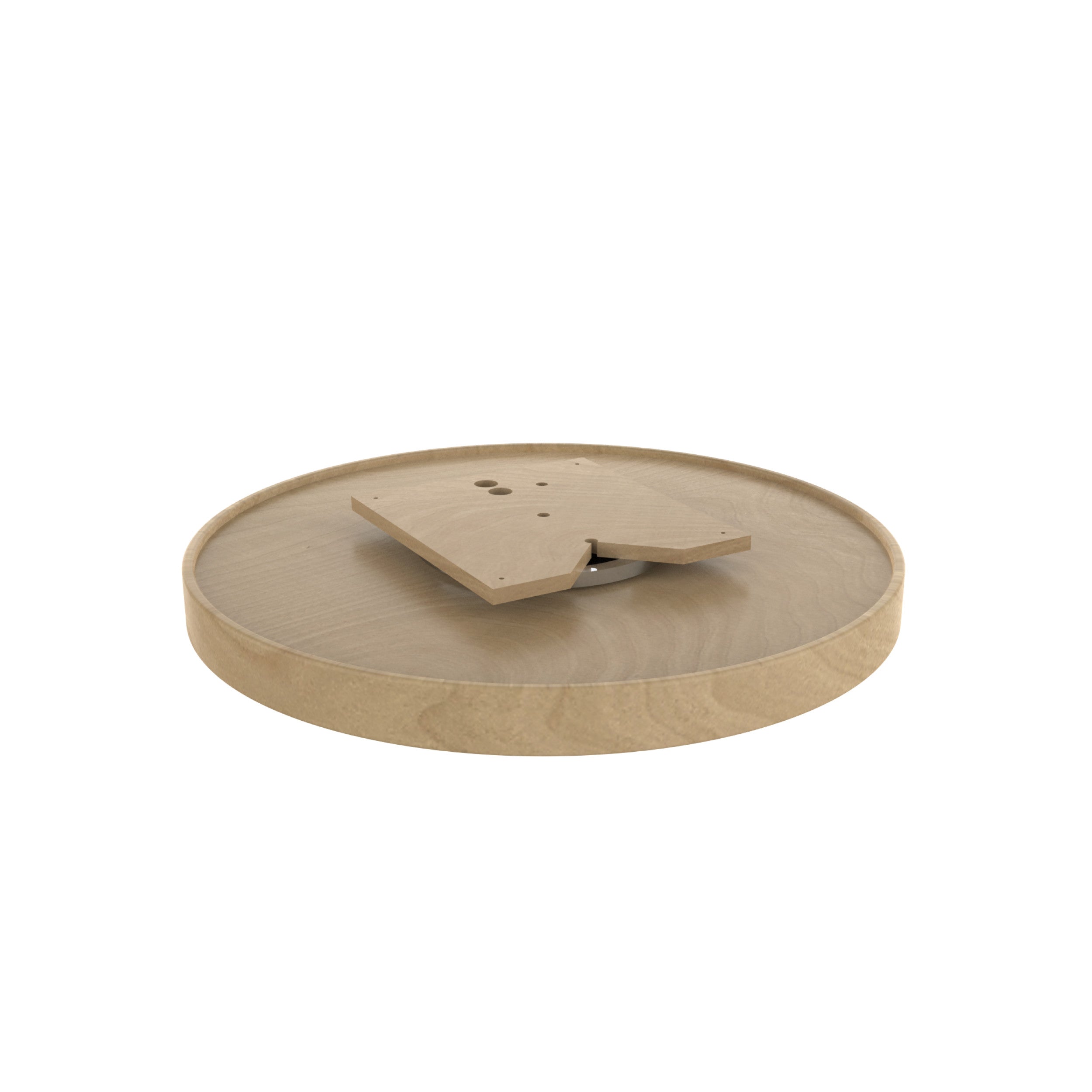 28 in Natural Wood Full Circle Lazy Susan Natural  28 in (711 mm) W x 28 in (711 mm) D x 3.78 in (96 mm) H