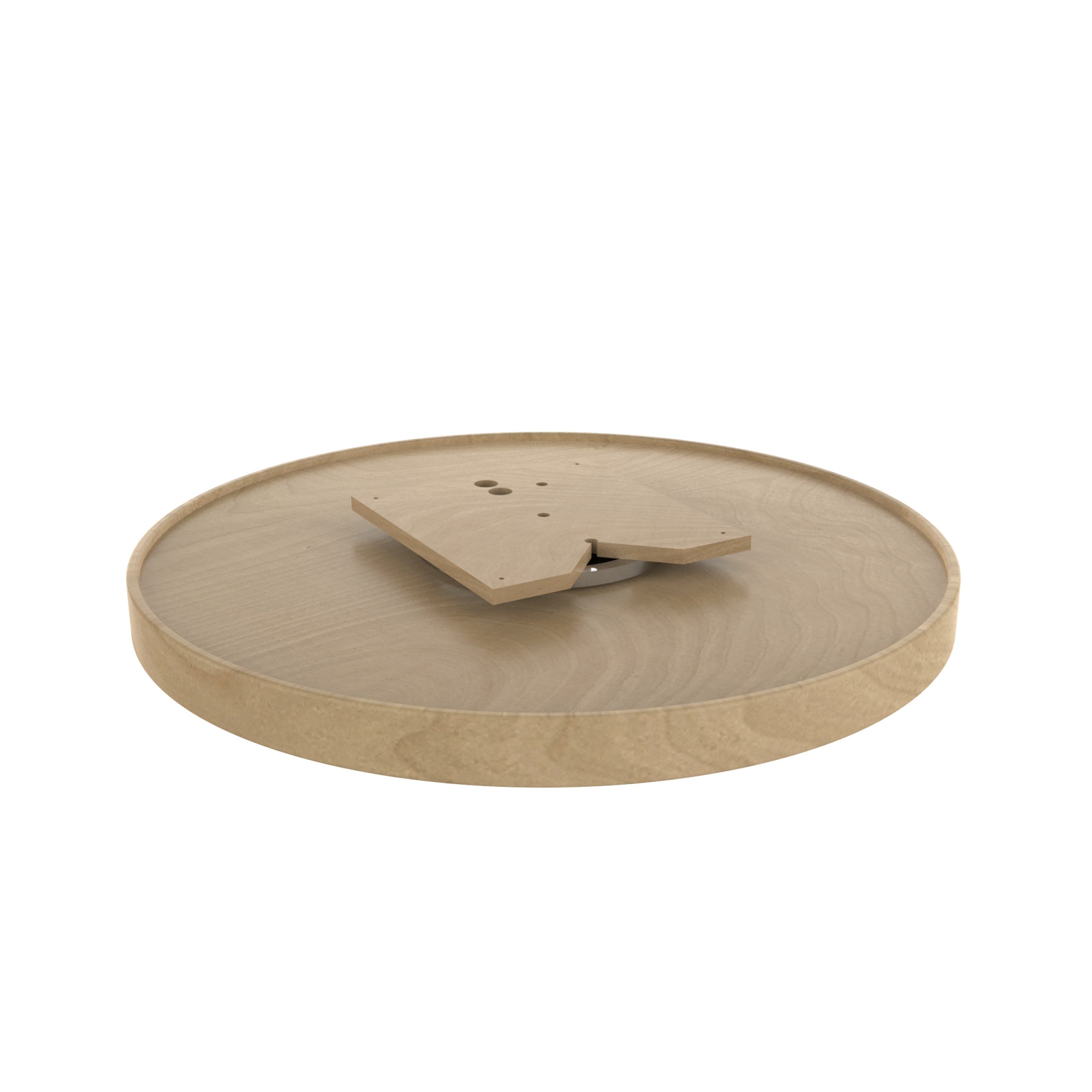 32 in Natural Wood Full Circle Lazy Susan Natural  32 in (813 mm) W x 32 in (813 mm) D x 3.78 in (96 mm) H