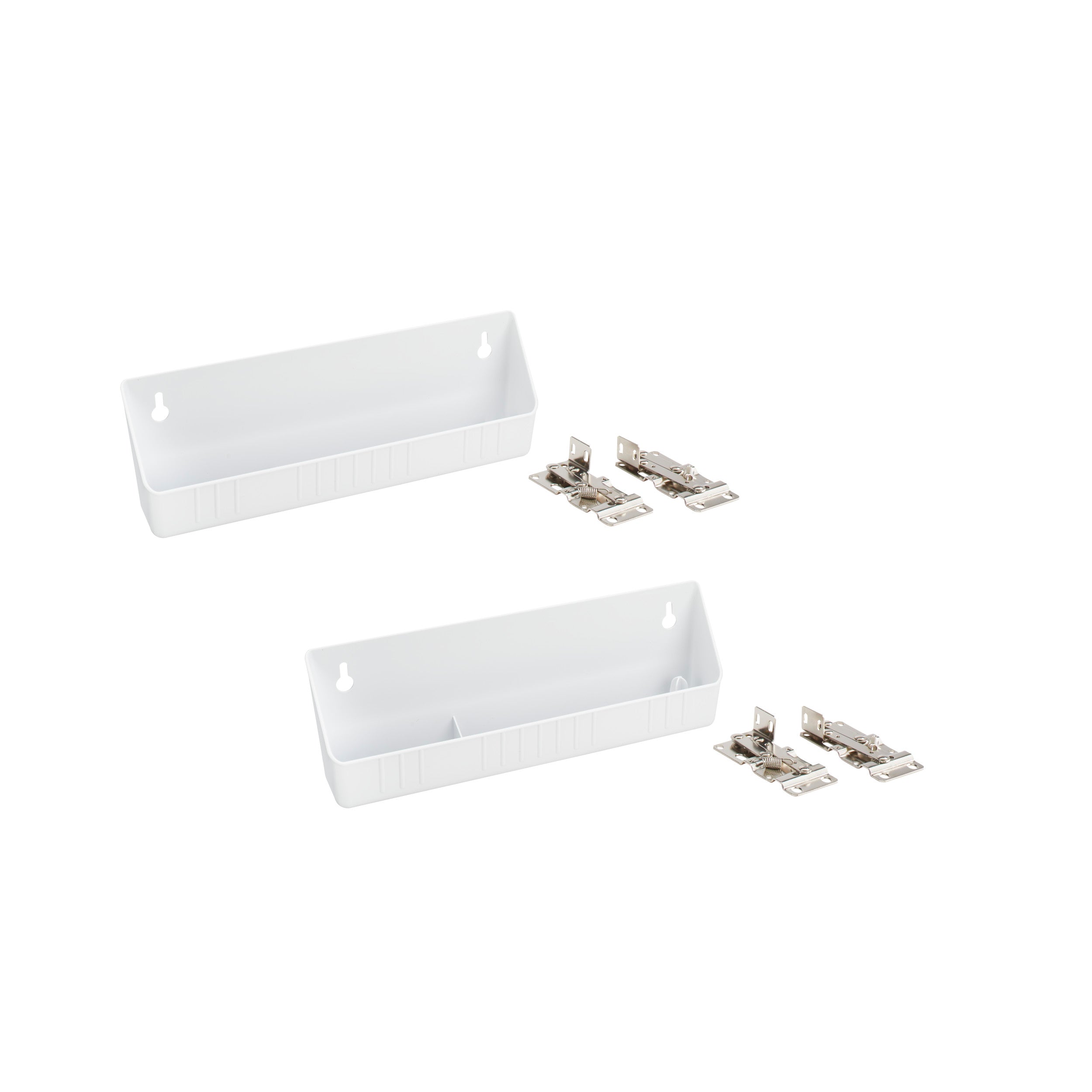11 in White Polymer LD Tip-Out Accessory Tray White  11 in (279 mm) W x 2.13 in (54 mm) D x 3.81 in (97 mm) H