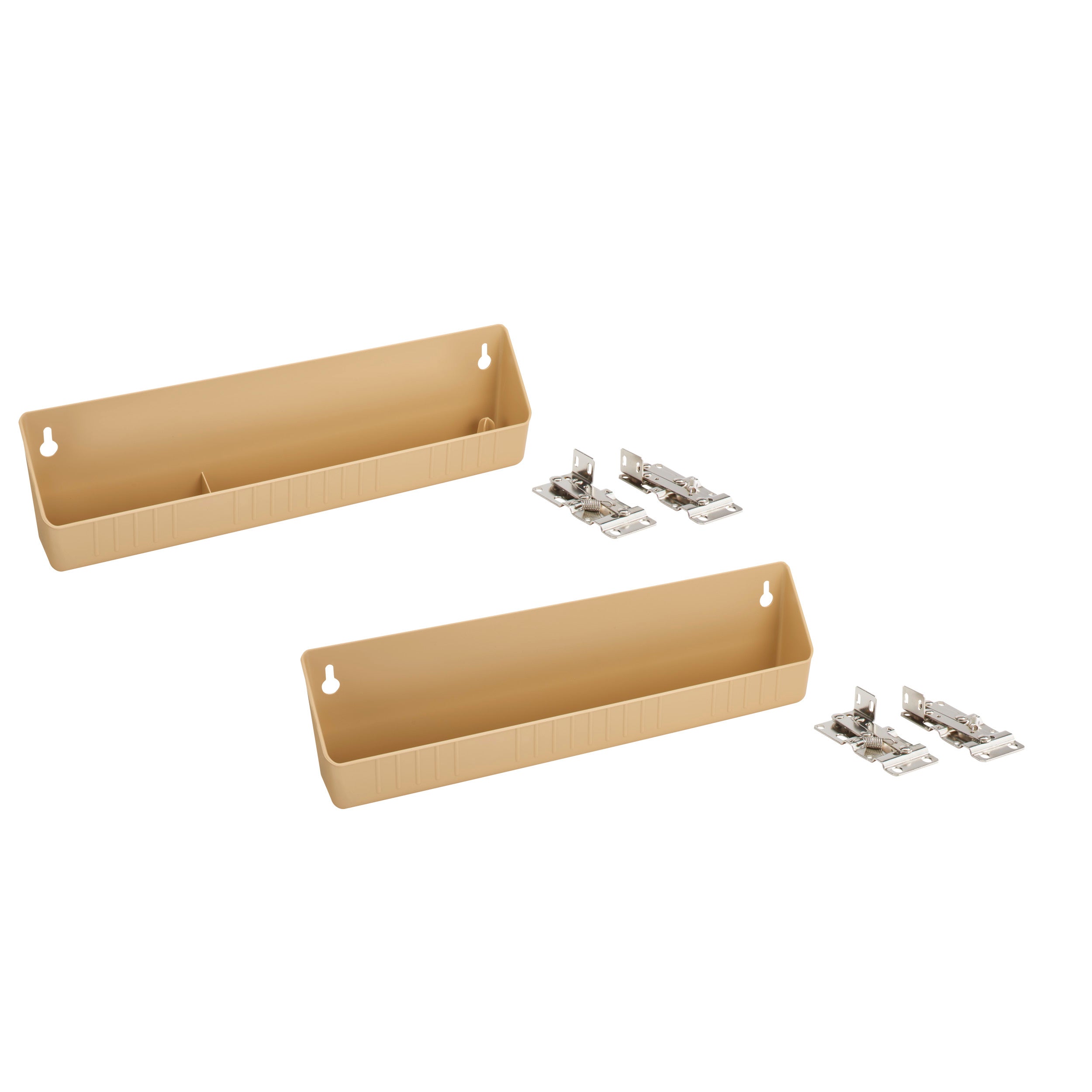 14 in Almond Polymer LD Tip-Out Accessory Tray Almond  14 in (356 mm) W x 2.13 in (54 mm) D x 3.81 in (97 mm) H