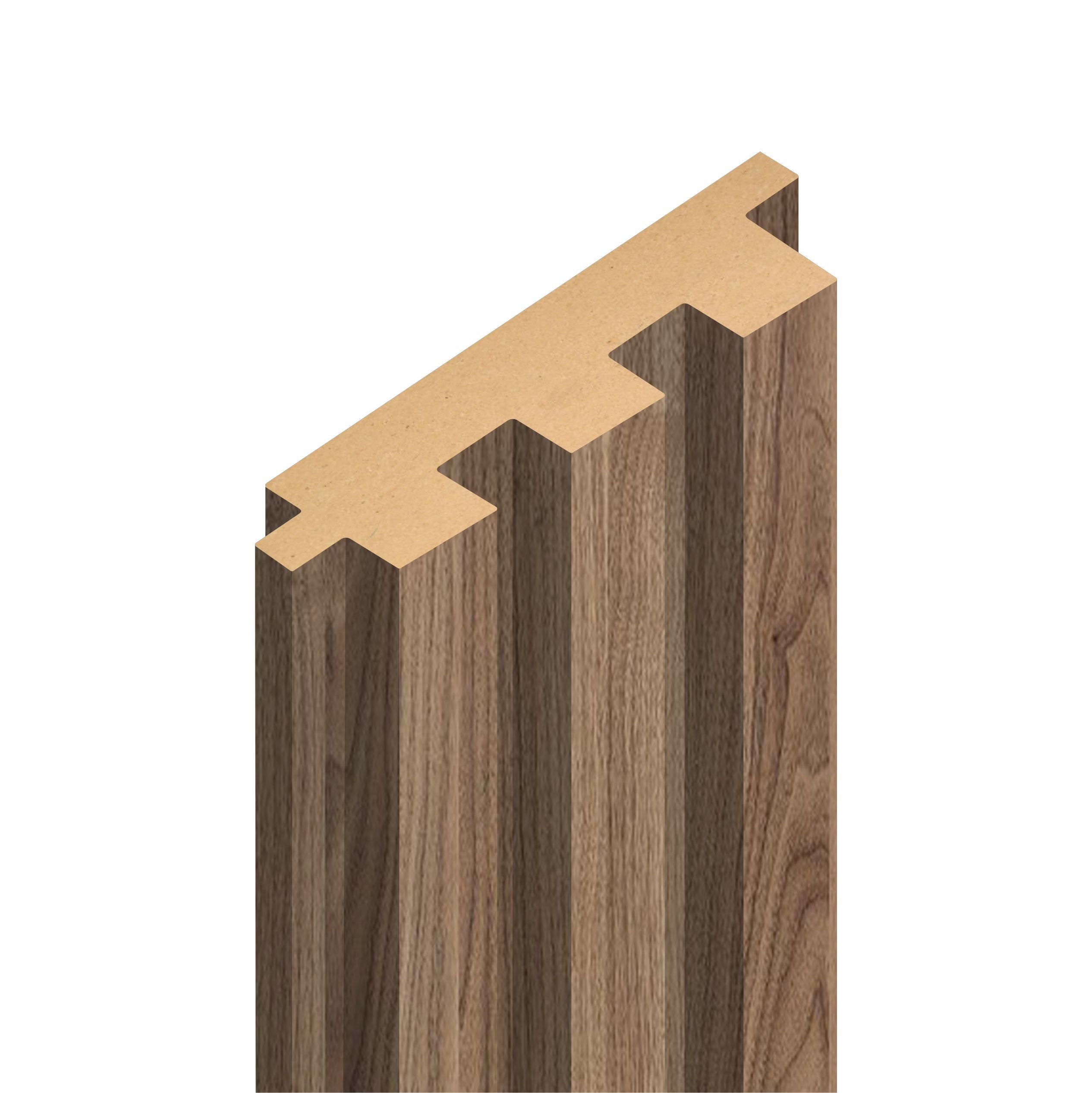 WOOD PANEL MATT LIGHT WALNUT-239 5"x108" 18MM 3.5 SqFT  G1