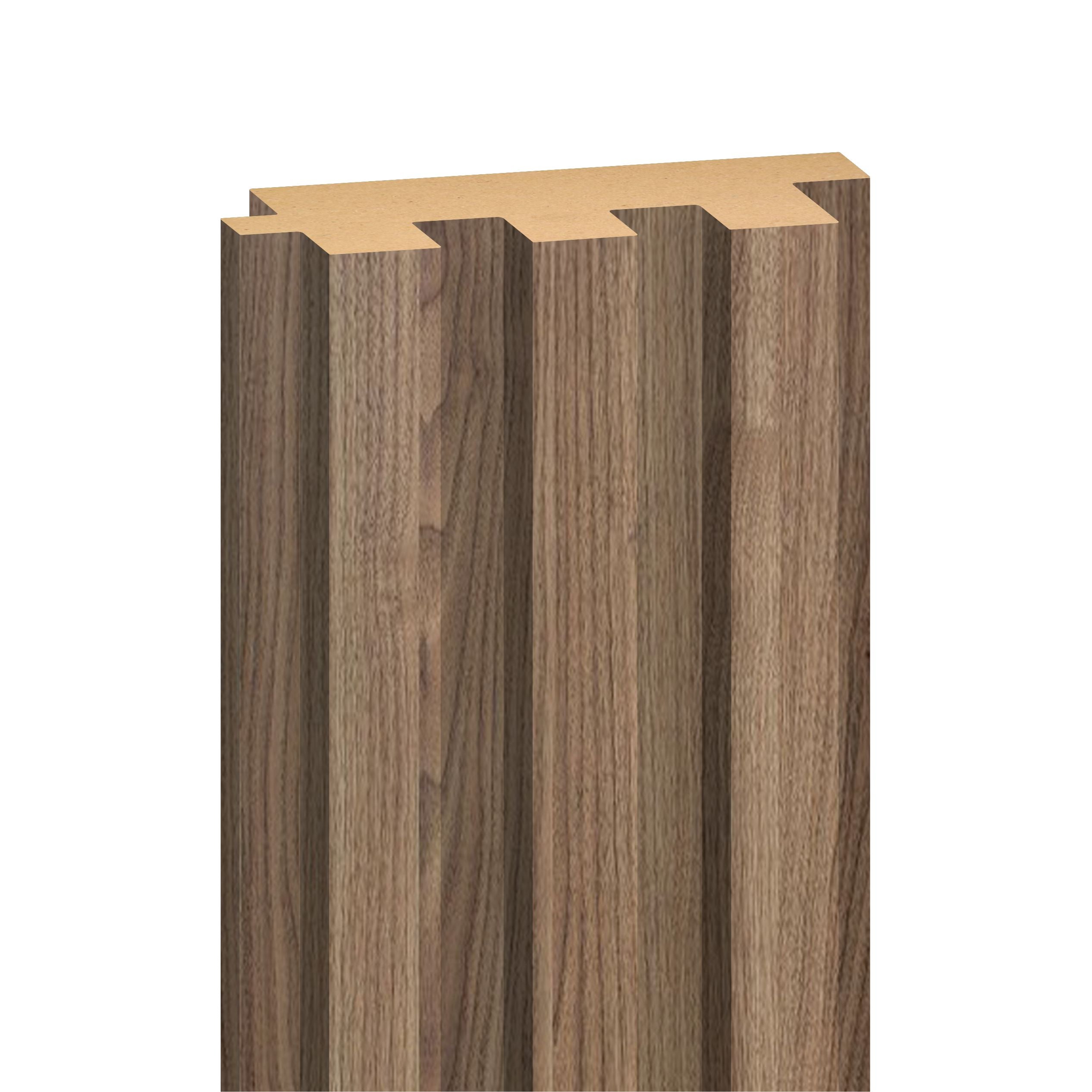 WOOD PANEL MATT LIGHT WALNUT-239 5"x108" 18MM 3.5 SqFT  G1
