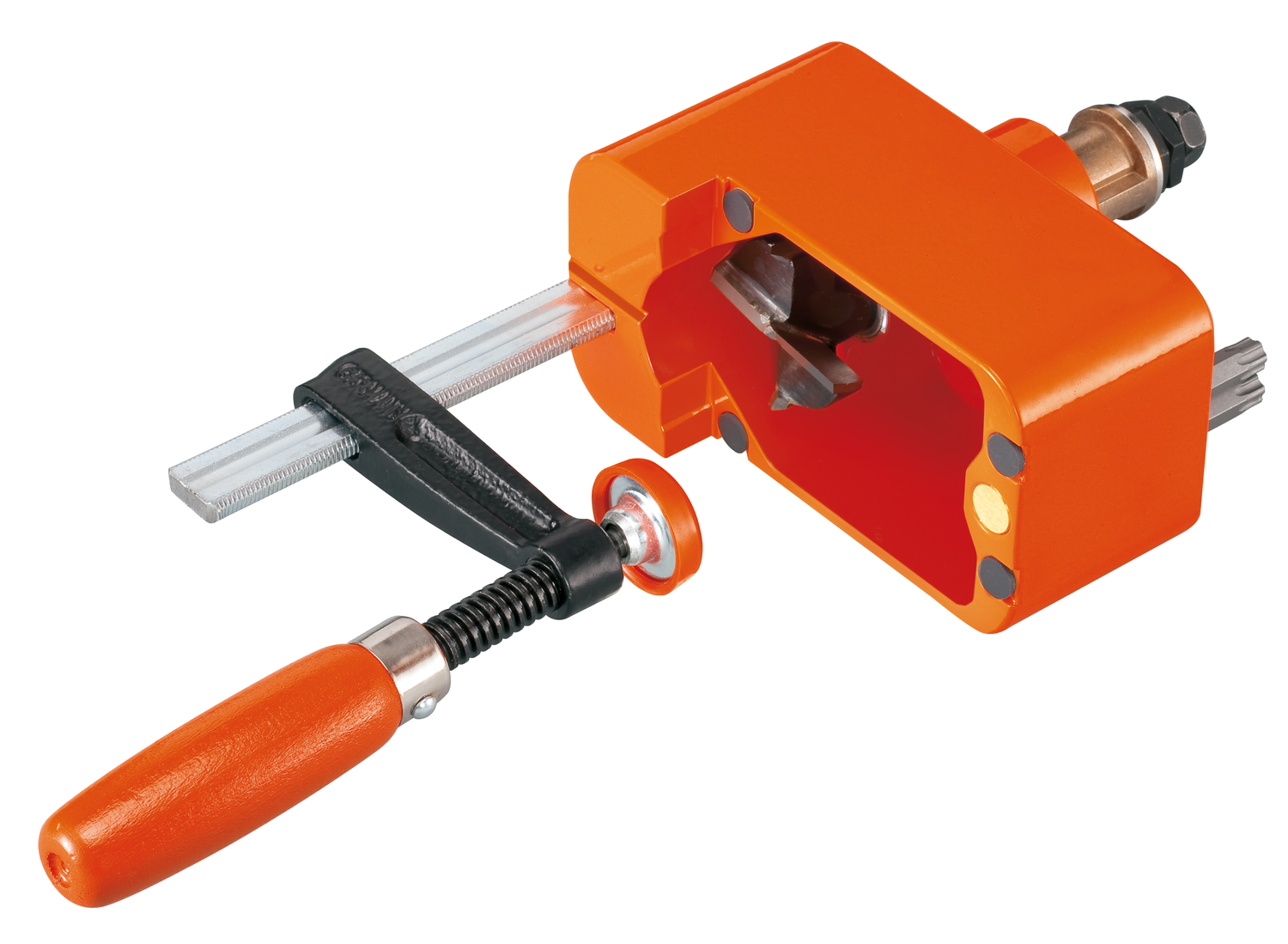 SERVO-DRIVE - accessories Boring template for switch Orange