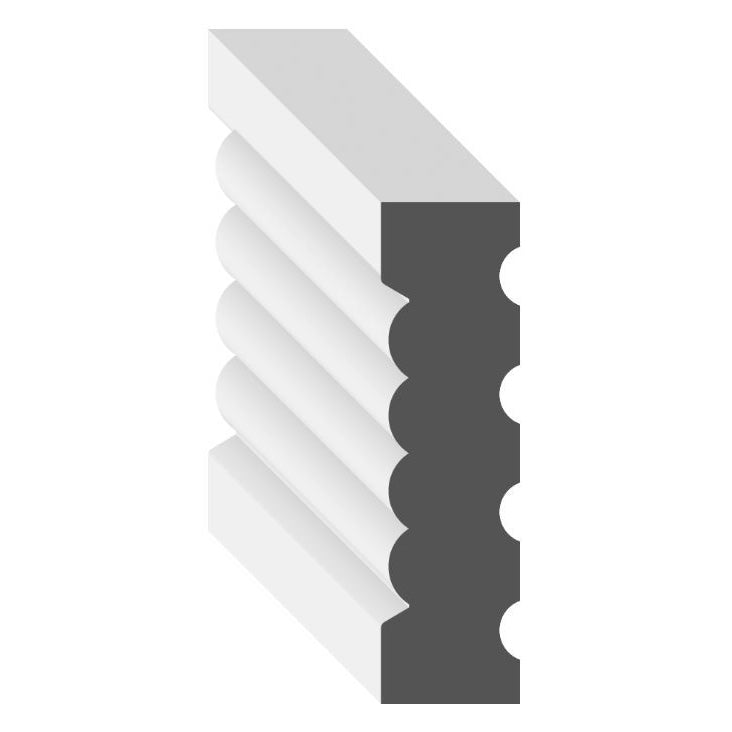 PRIMED FLUTE CASING 11/6" x 2-1/4"
