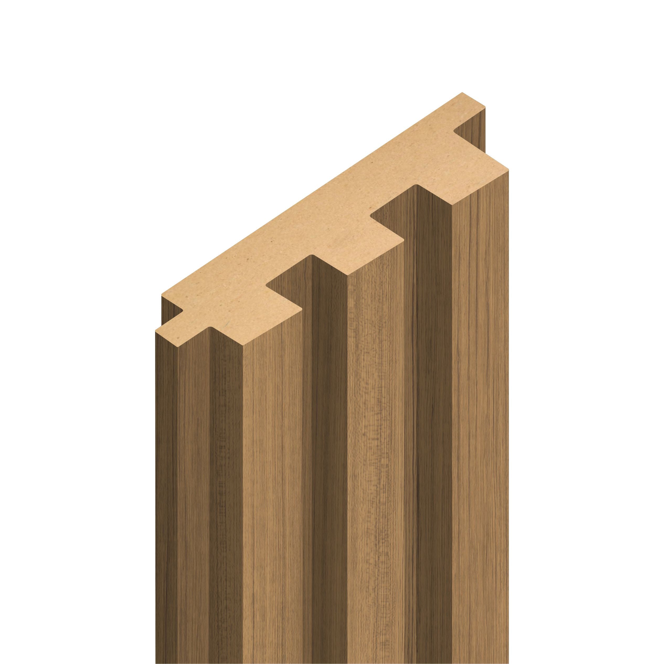 WOOD PANEL MATT TEAK-248 5"x108" 18MM 3.5 SqFT  G1