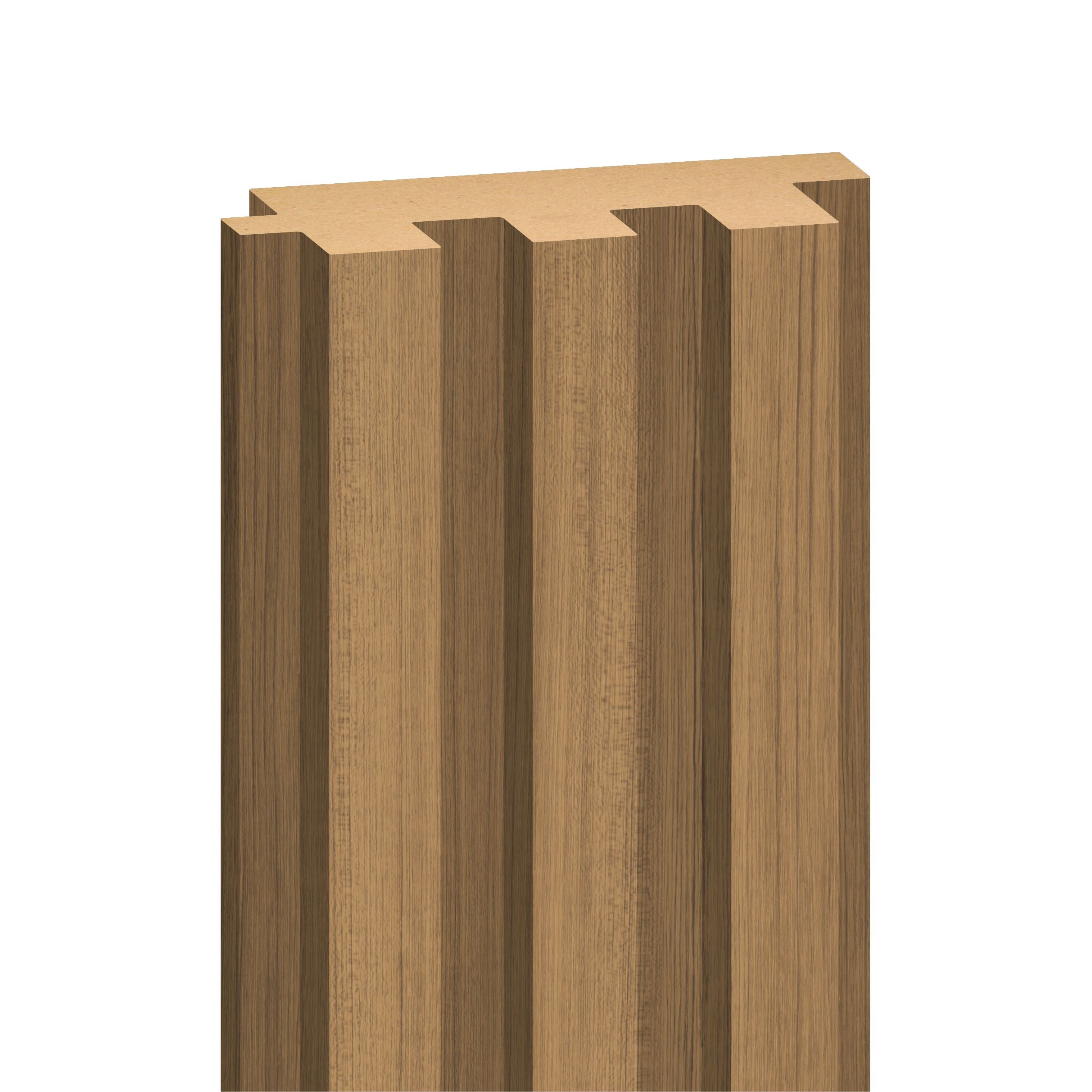 WOOD PANEL MATT TEAK-248 5"x108" 18MM 3.5 SqFT  G1
