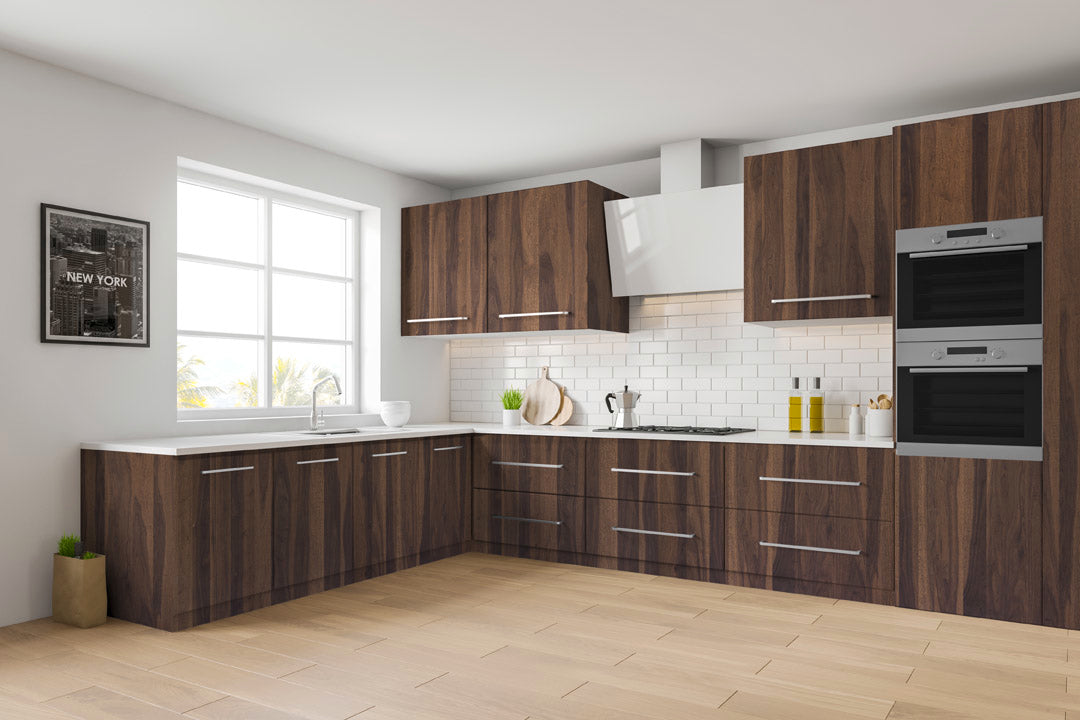 MDF Smoked Walnut 2 Sides 4X9 19MM SHINNOKI