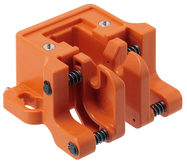 Insertion ram for all euro hinges