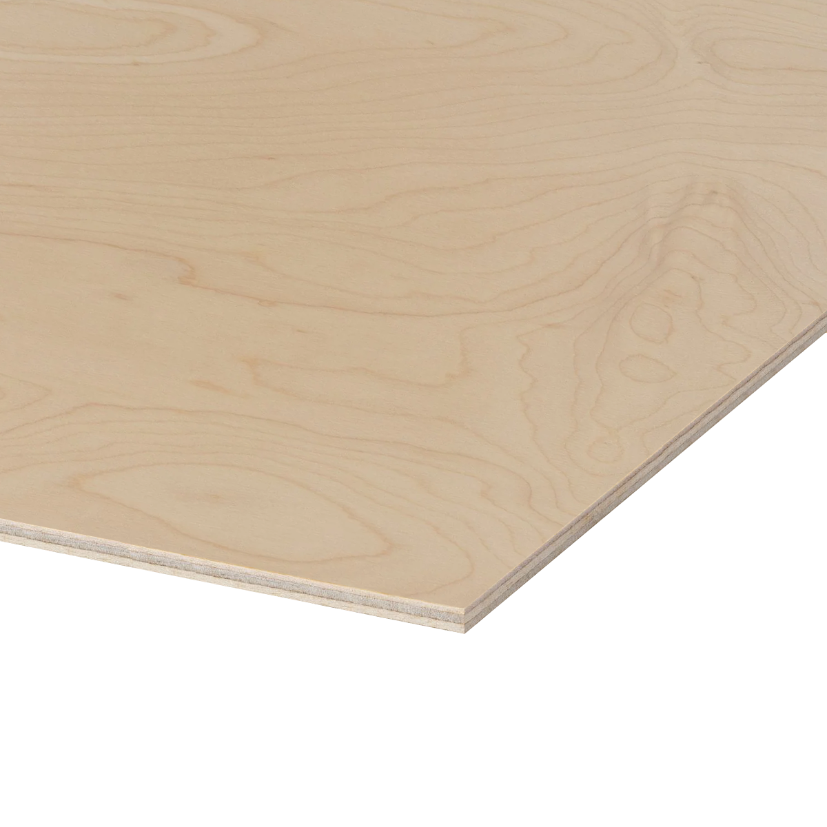 Maple Plywood, Rotary Cut Veneer 4 ft x 8 ft