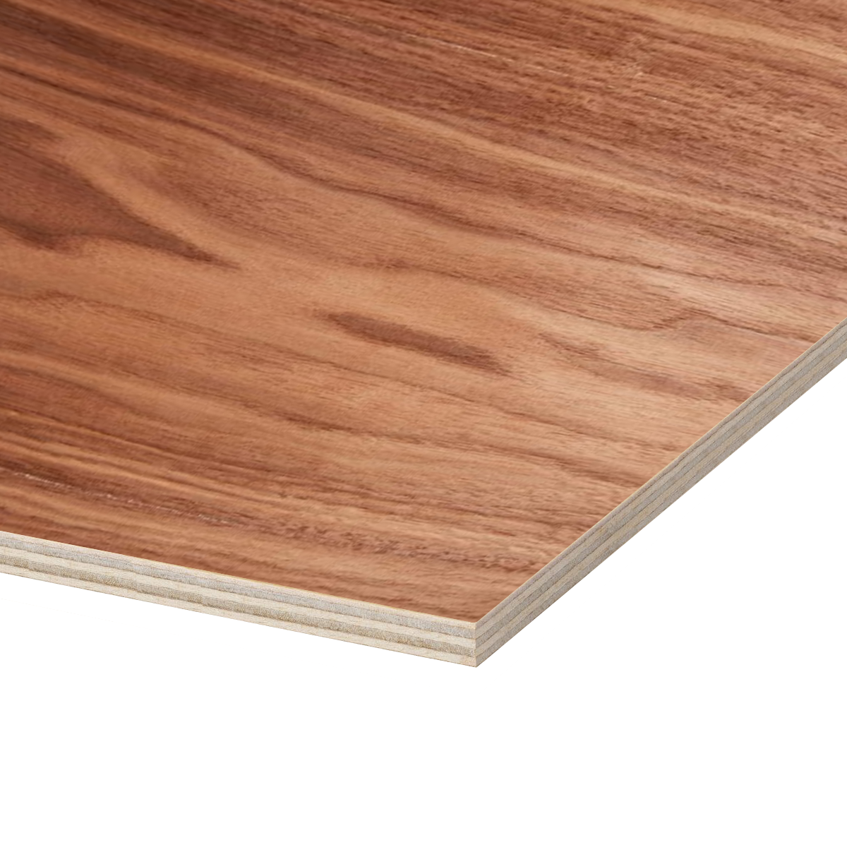 Walnut Plywood, Plain Sliced Veneer 4 ft x 8 ft