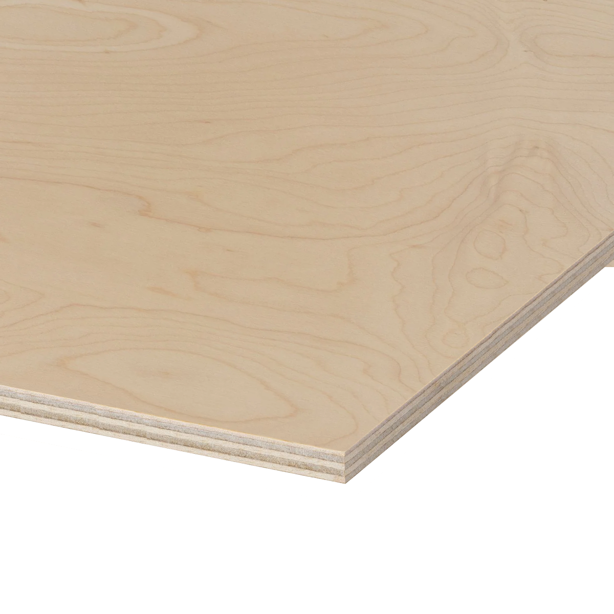 Maple Plywood, Rotary Cut Veneer 4 ft x 8 ft