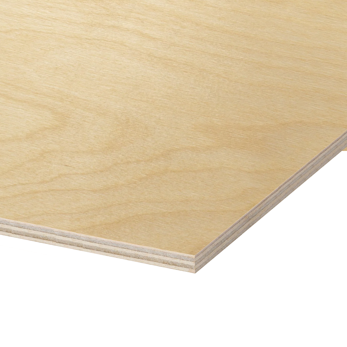 Birch Plywood, Plain Sliced Veneer 4 ft x 8 ft