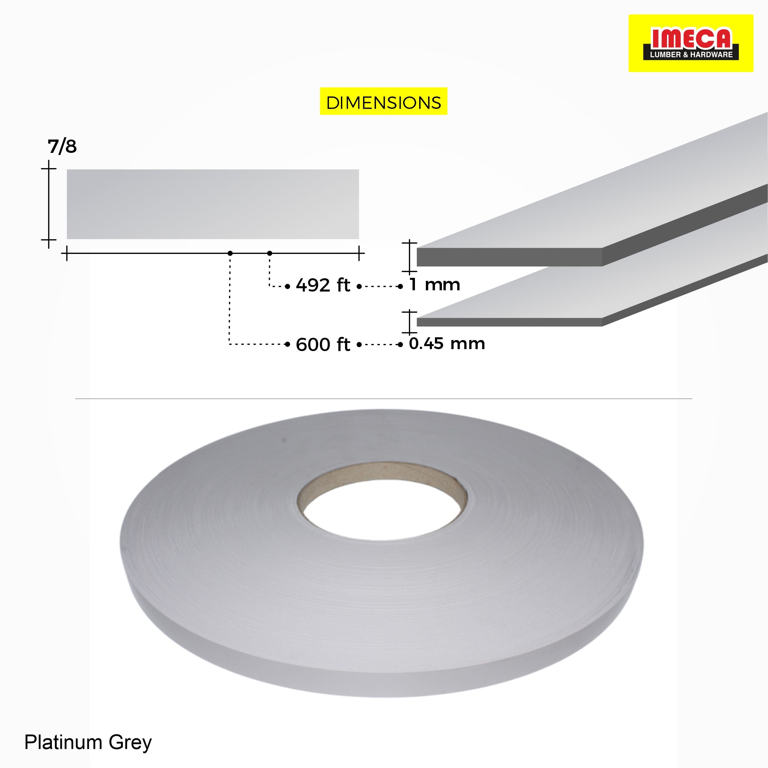 Platinum Grey PVC Edge Banding