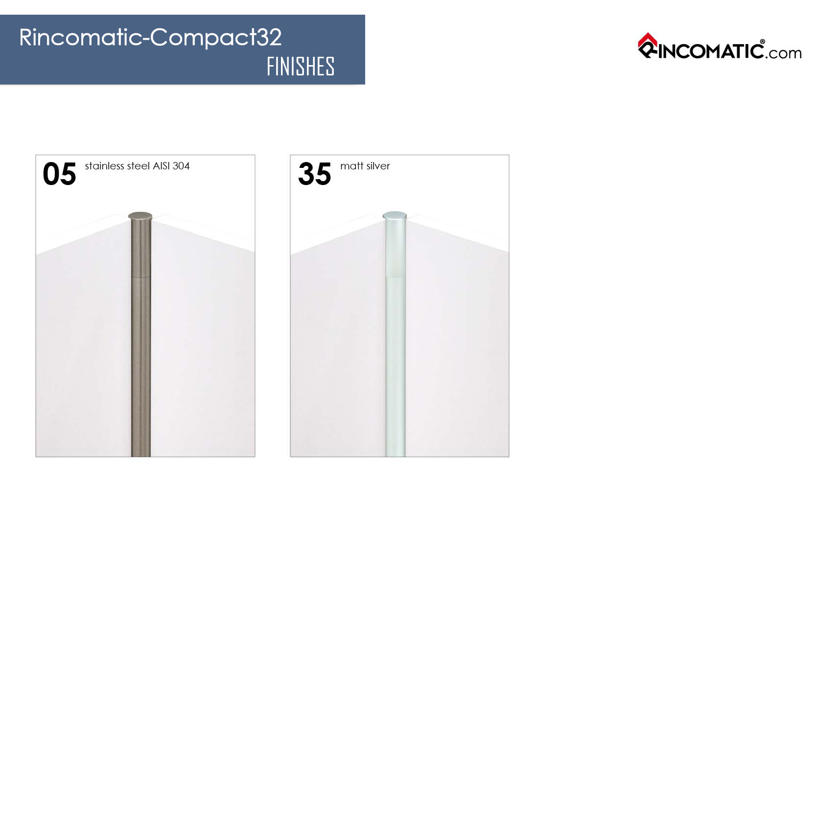 CORNER HINGE COMPACT32 30'' SILVER