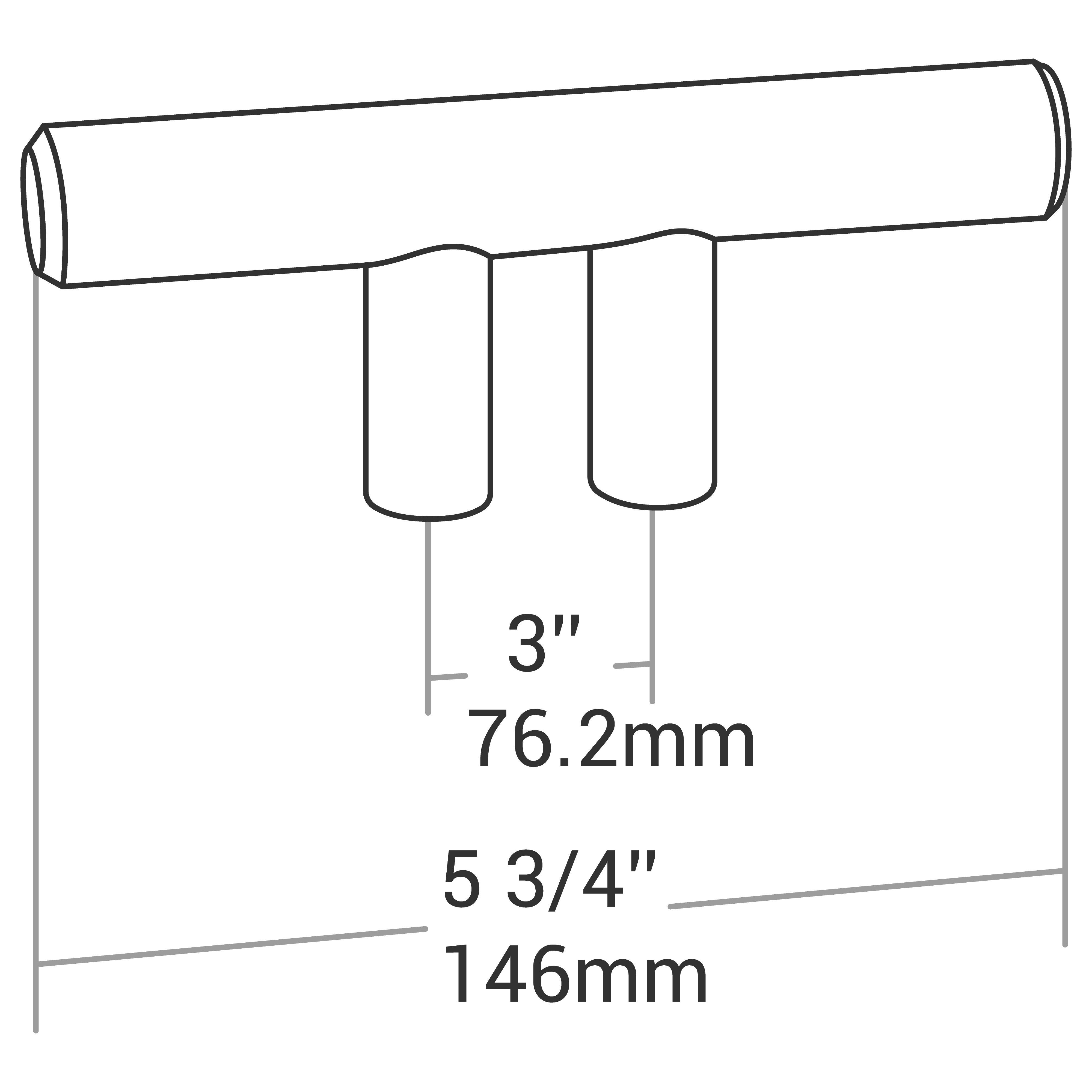 Handle Bar 9520 Series C/C 3" O/A 5-3/4"