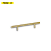 HANDLE BAR 9520 SERIES C/C 3-3/4" O/A 7" SATIN BRASS
