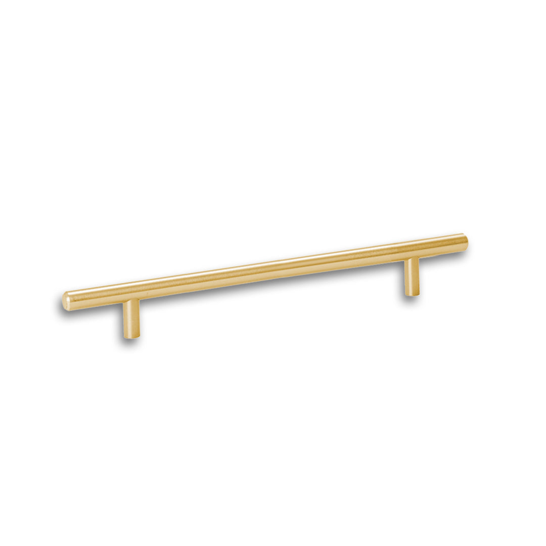 HANDLE BAR 9520 SERIES C/C 3-3/4" O/A 7" SATIN BRASS