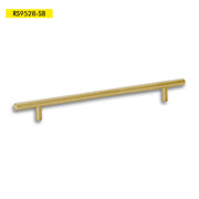 HANDLE BAR 9520 SERIES C/C 15-3/4" O/A 19" SATIN BRASS