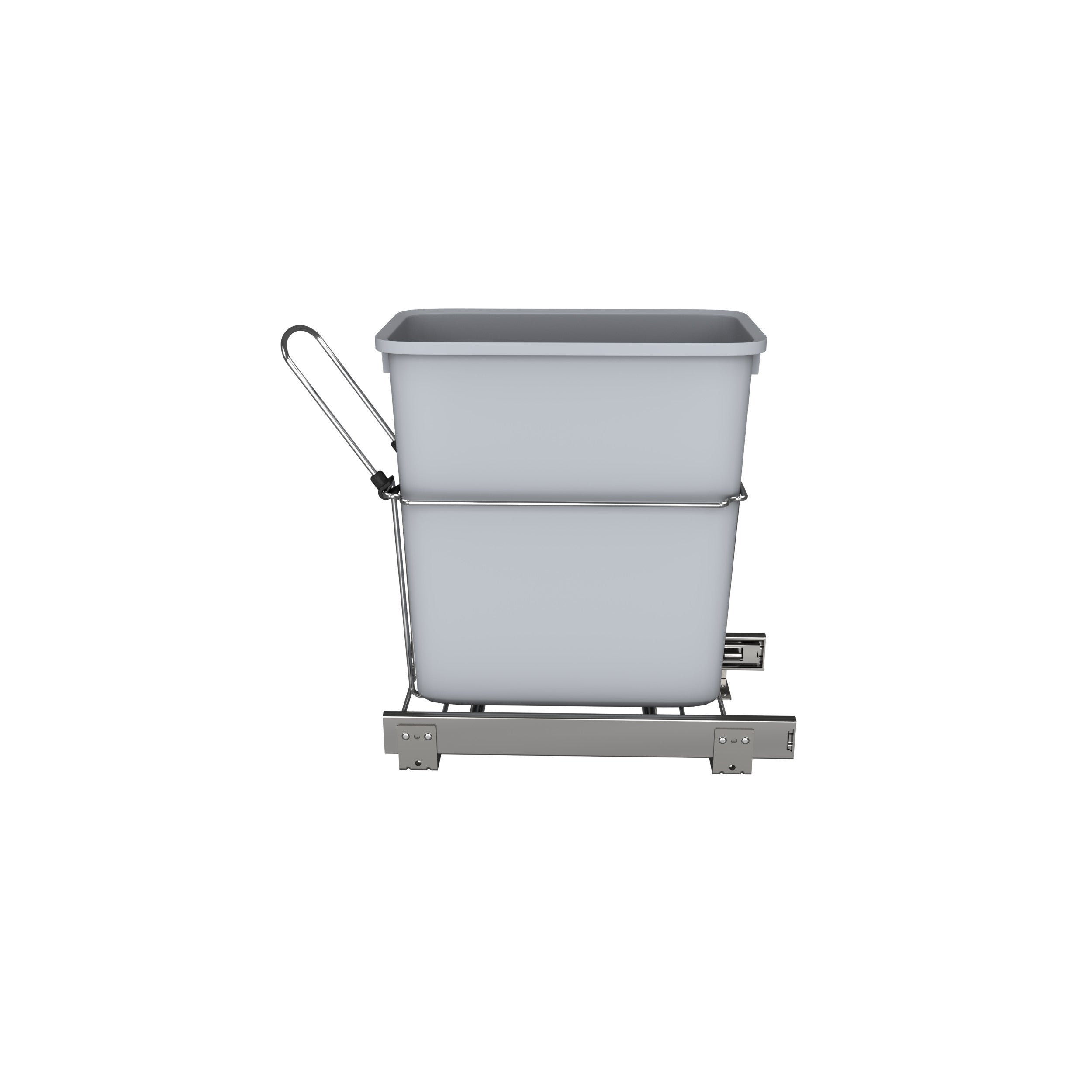 20 Qrt Pull-Out Waste Container White  8.5 in (216 mm) W x 14.57 in (370 mm) D x 16.56 in (421 mm) H