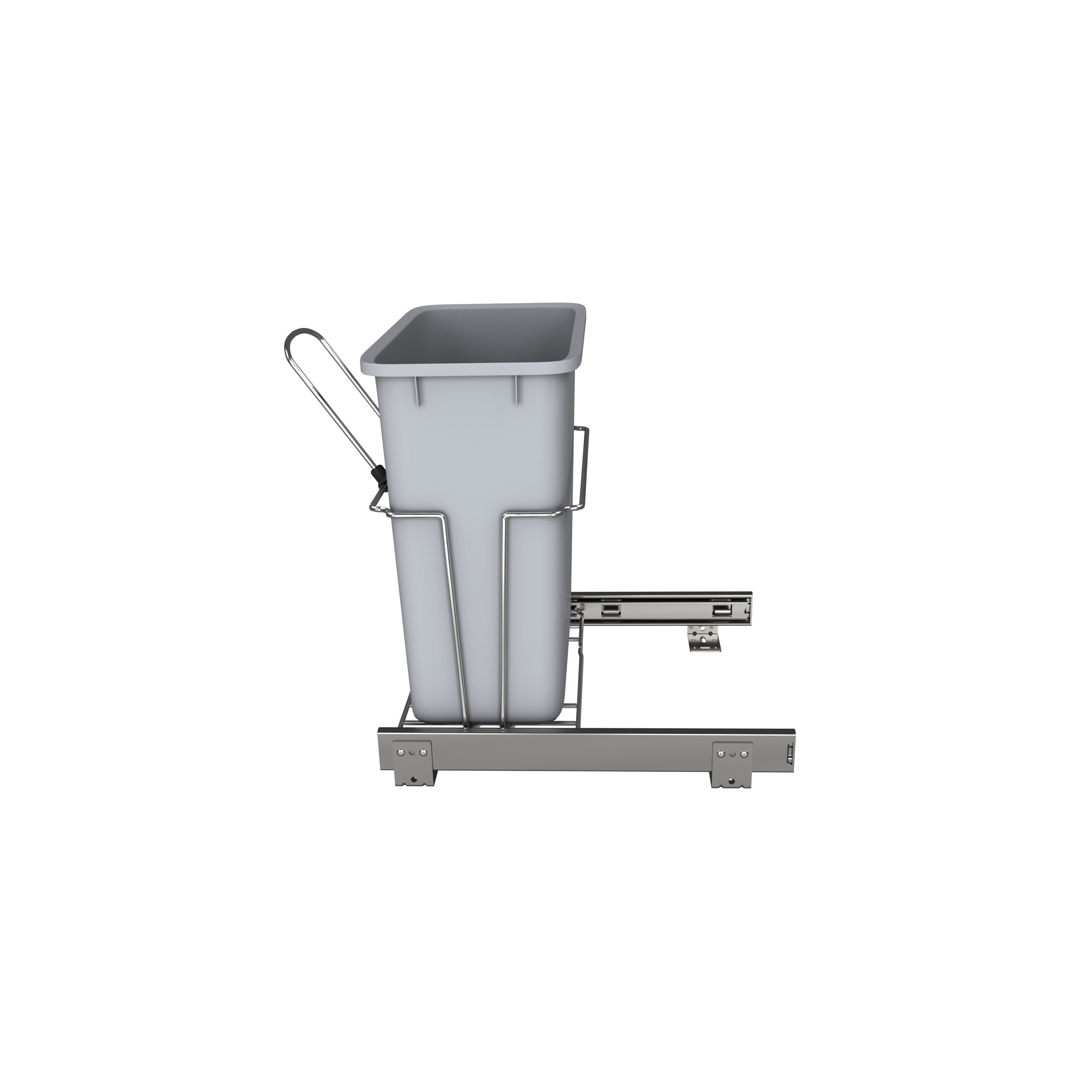 20 Qrt Pull-Out Waste Container White  8.5 in (216 mm) W x 14.57 in (370 mm) D x 16.56 in (421 mm) H