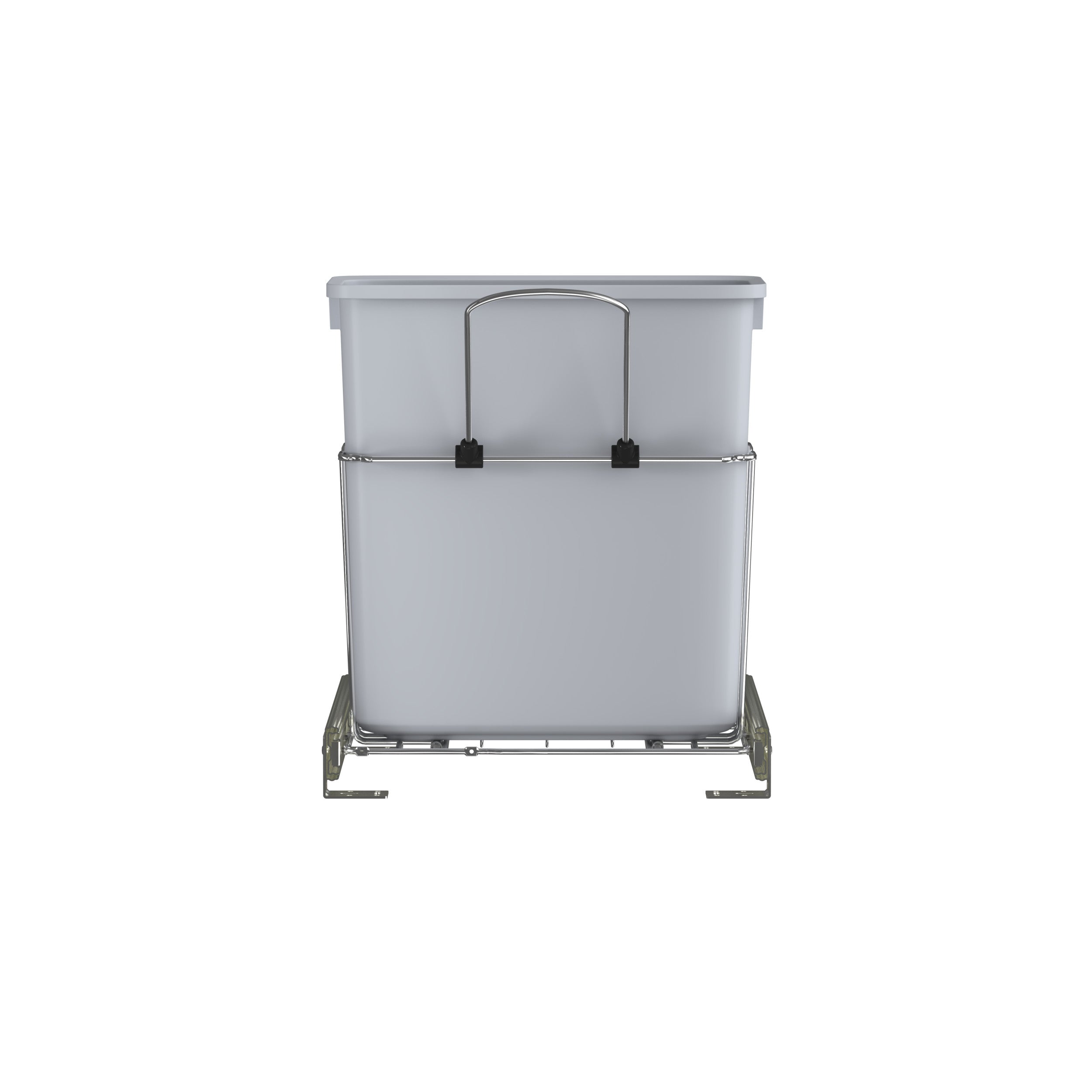 20 Qrt Pull-Out Waste Container White  8.5 in (216 mm) W x 14.57 in (370 mm) D x 16.56 in (421 mm) H