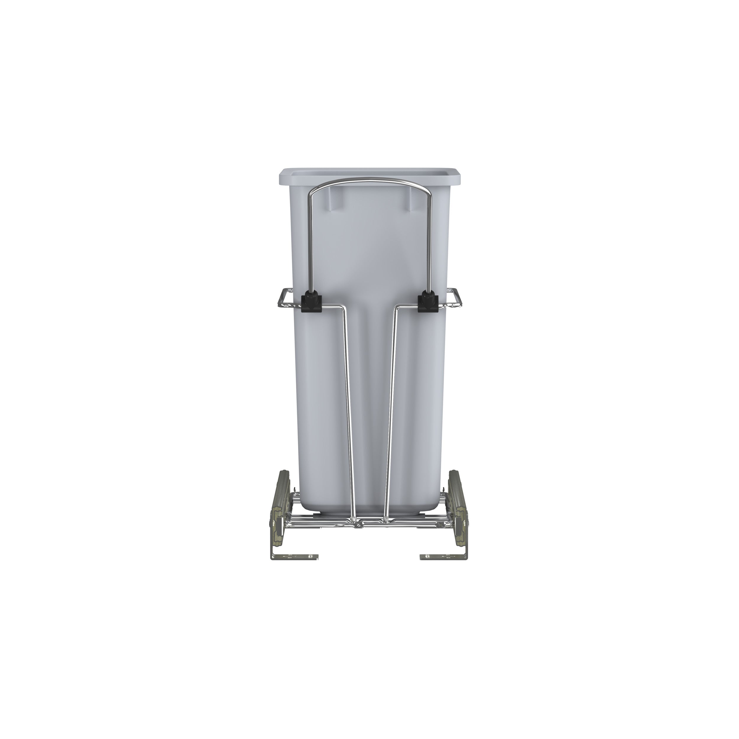 20 Qrt Pull-Out Waste Container White  8.5 in (216 mm) W x 14.57 in (370 mm) D x 16.56 in (421 mm) H