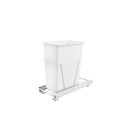 30 Qrt Pull-Out Waste Container White  9.5 in (241 mm) W x 22 in (559 mm) D x 19.25 in (489 mm) H